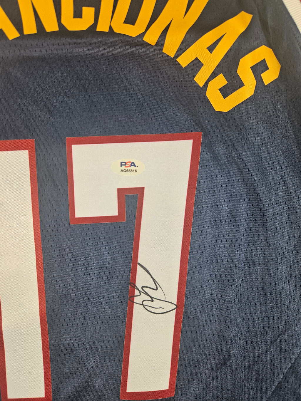Jonas Valanciunas Signed Autographed Denver Nuggets Jersey PSA Certified