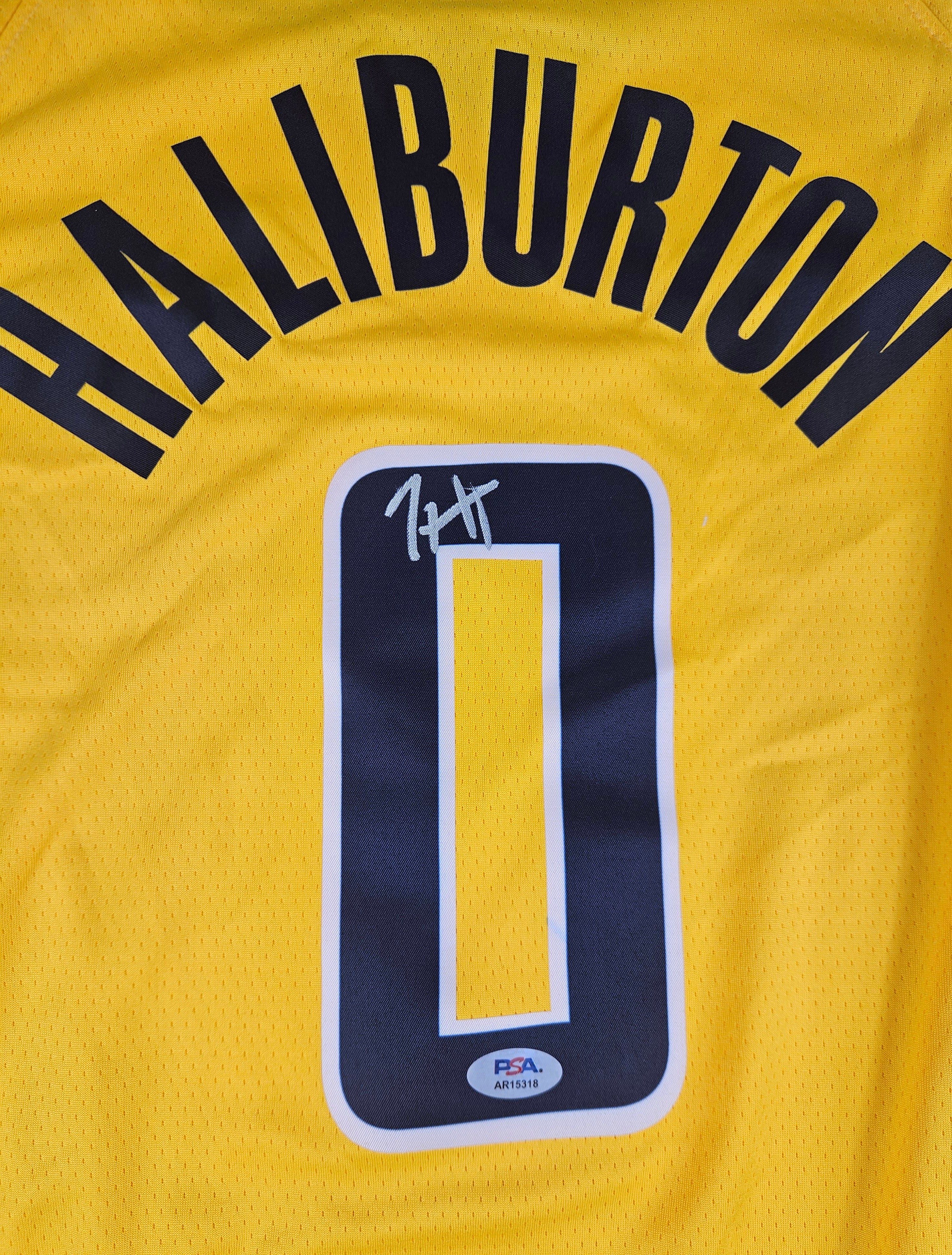 Tyrese Haliburton Signed Autographed Indiana Pacers Jersey PSA Certified