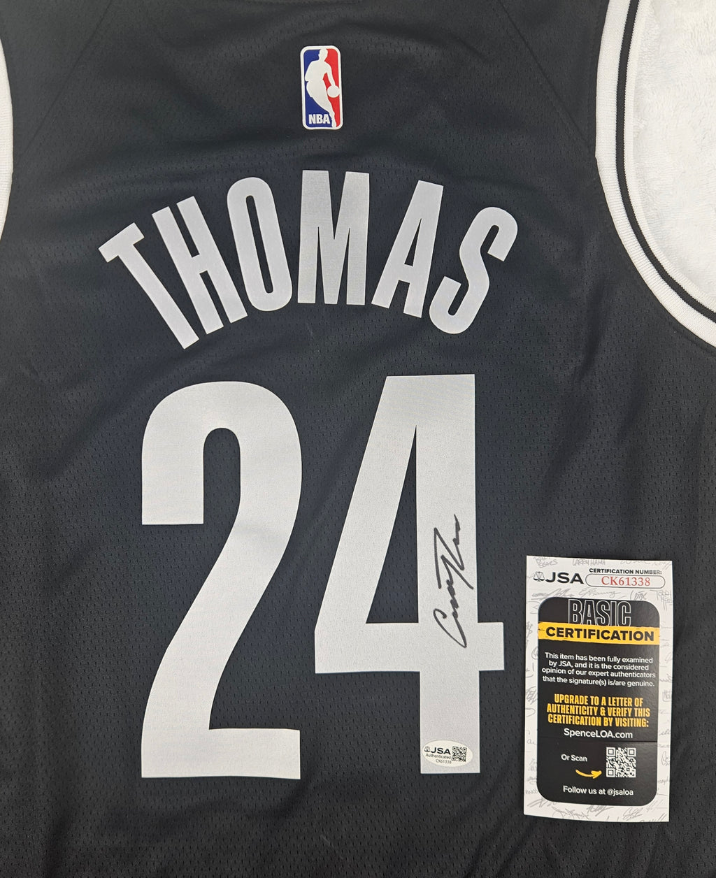 Cam Thomas Signed Jersey Brooklyn Nets Autographed JSA COA