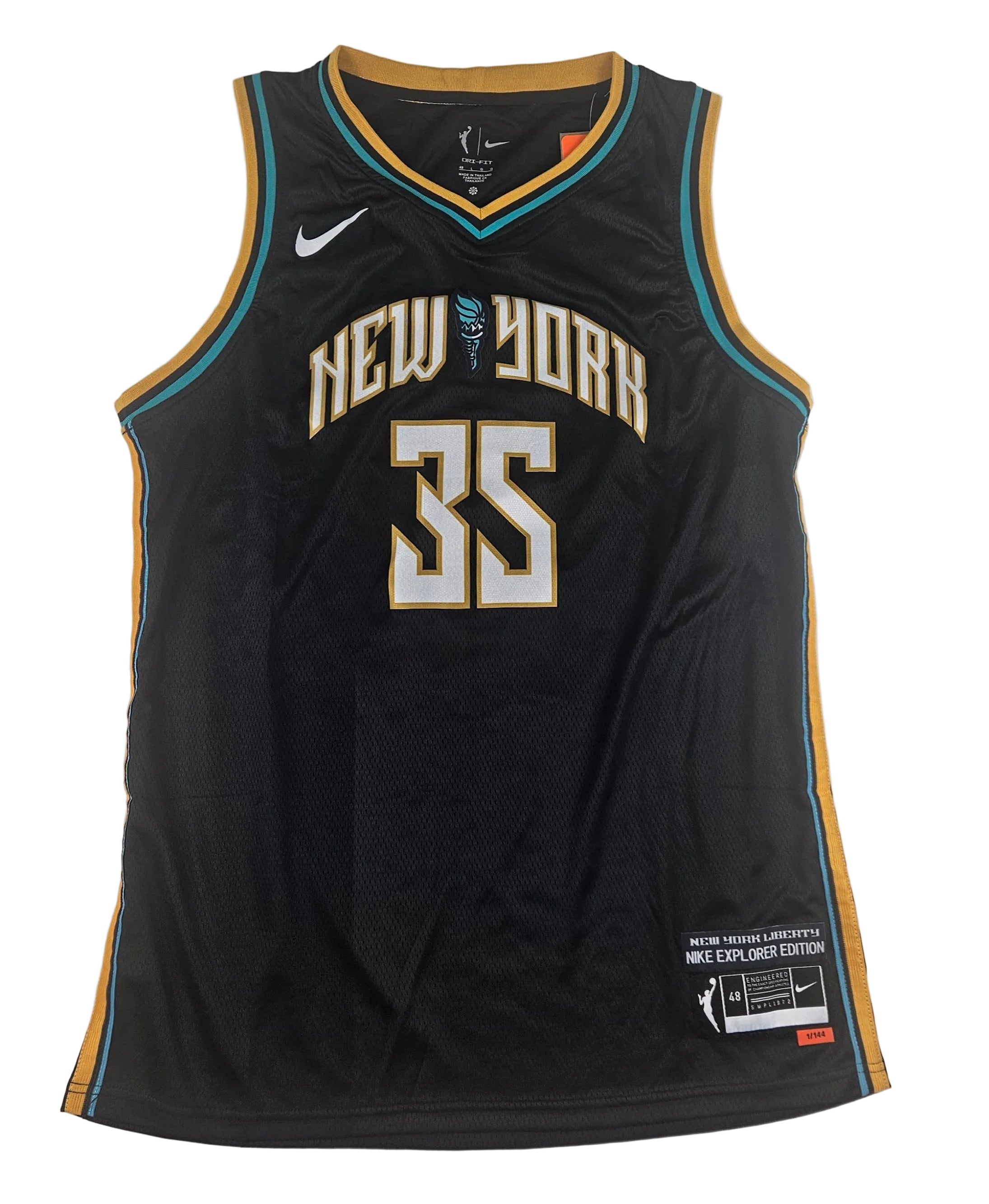 Jonquel Jones Signed Autographed New York Liberty Wnba Jersey