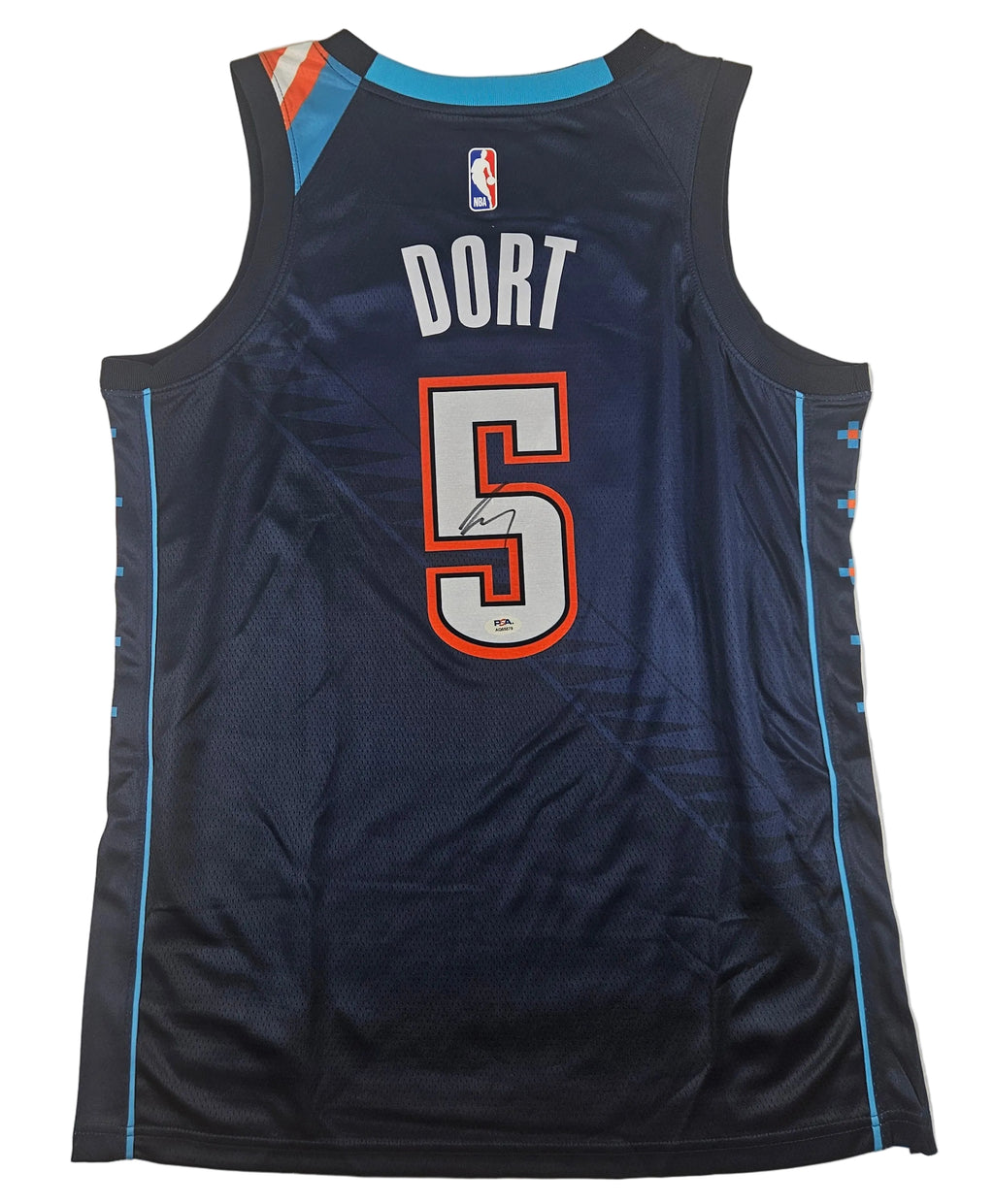 Lu Dort Signed Autographed Oklahoma City Thunder Jersey PSA Certified