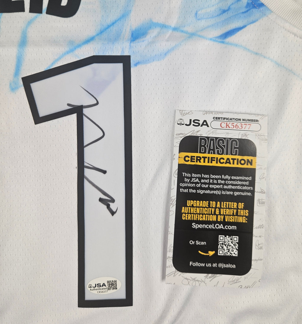 Naz Reid Signed Autographed Minnesota Timberwolves Jersey JSA COA