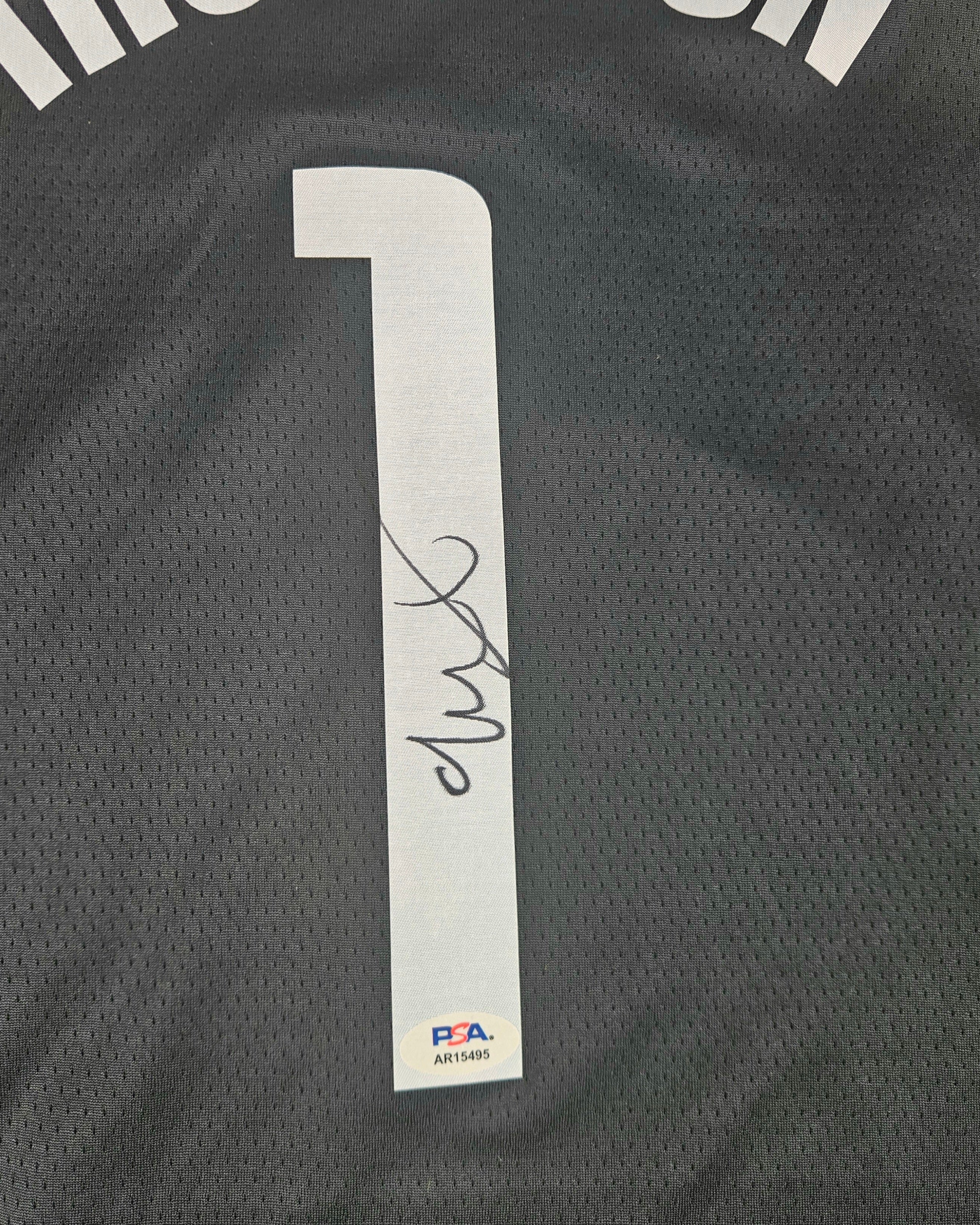 Amen Thompson Signed Autographed Houston Rockets Jersey PSA Certified