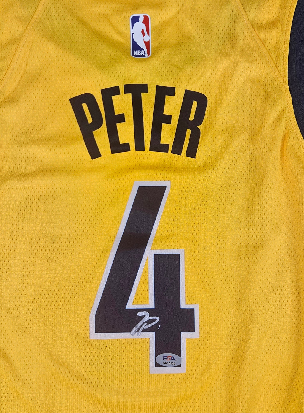 Taelon Peter Signed Autographed Indiana Pacers Jersey PSA Certified