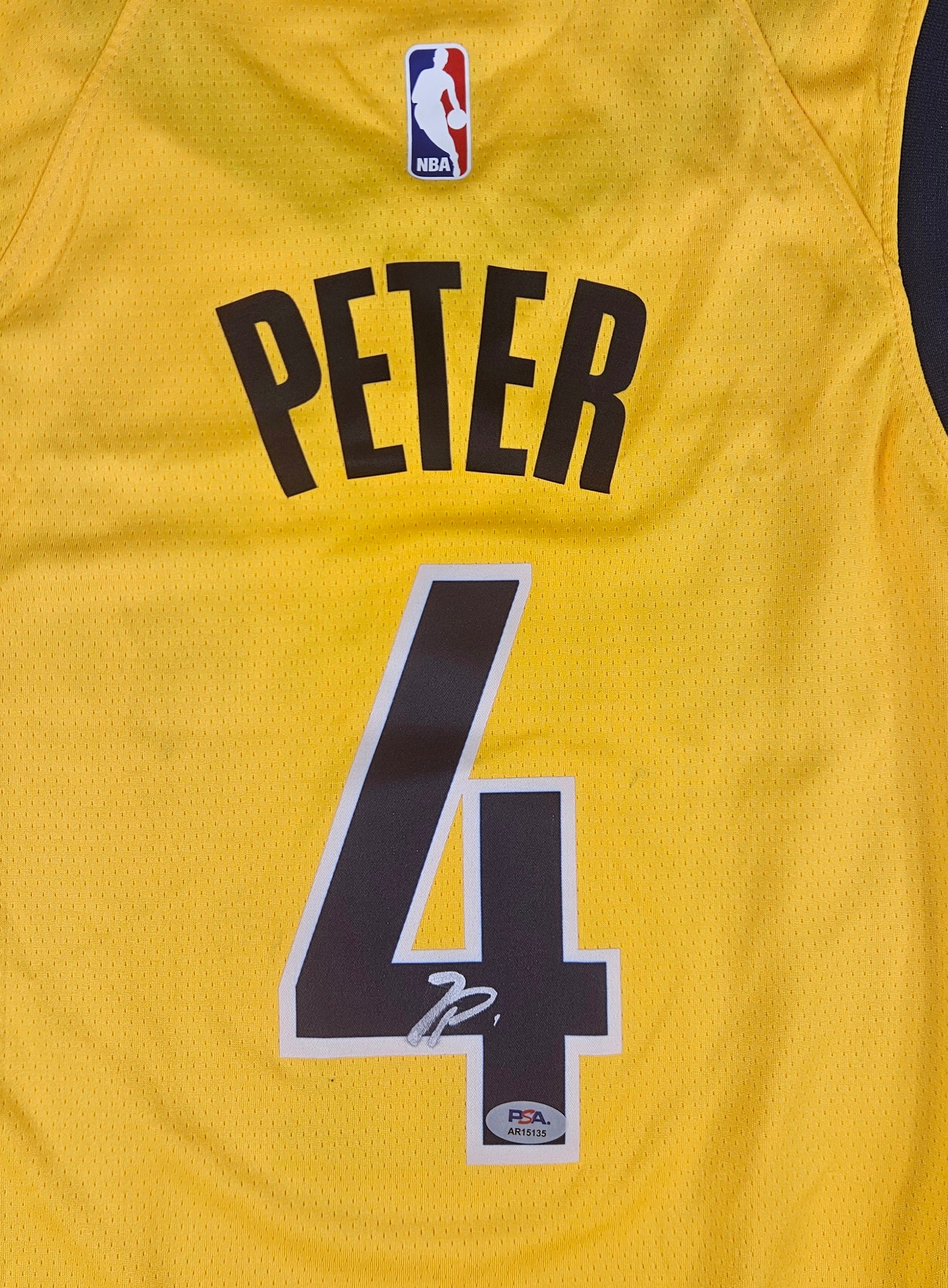 Taelon Peter Signed Autographed Indiana Pacers Jersey PSA Certified