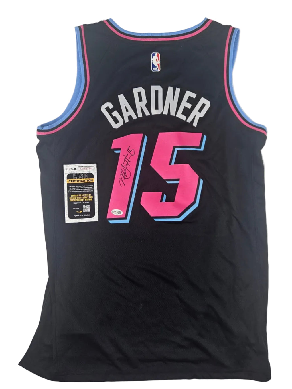 Myron Gardner Signed Autographed Miami Heat Jersey JSA COA