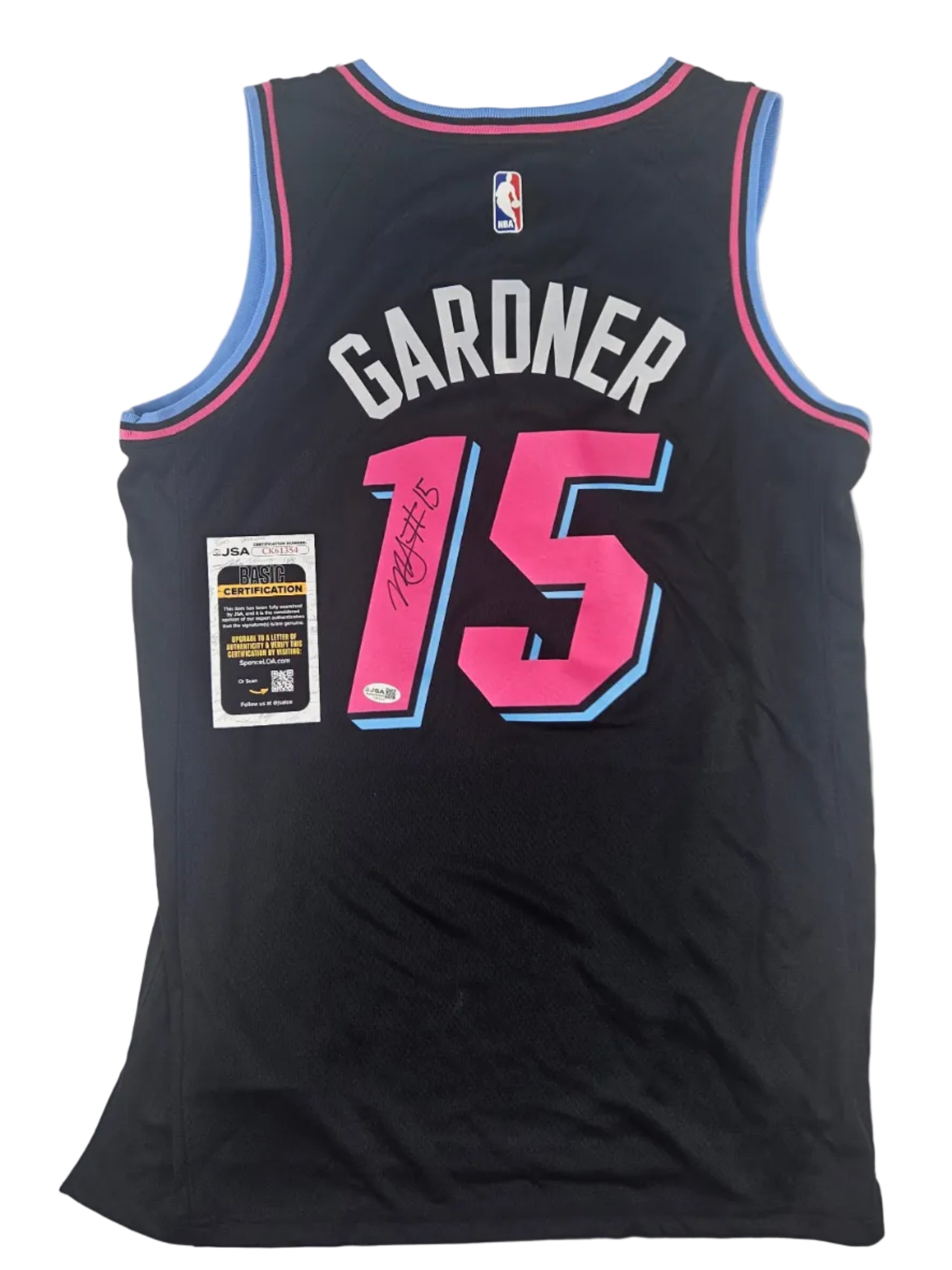 Myron Gardner Signed Autographed Miami Heat Jersey JSA COA