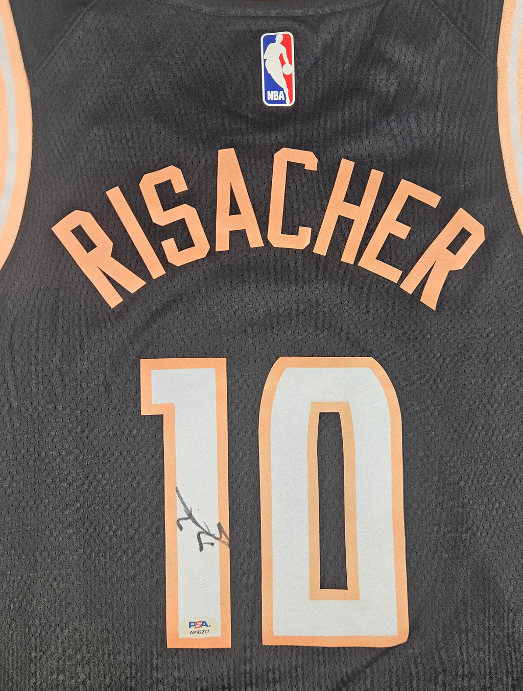 Zaccharie Risacher Signed Autographed Atlanta Hawks Jersey PSA Certified