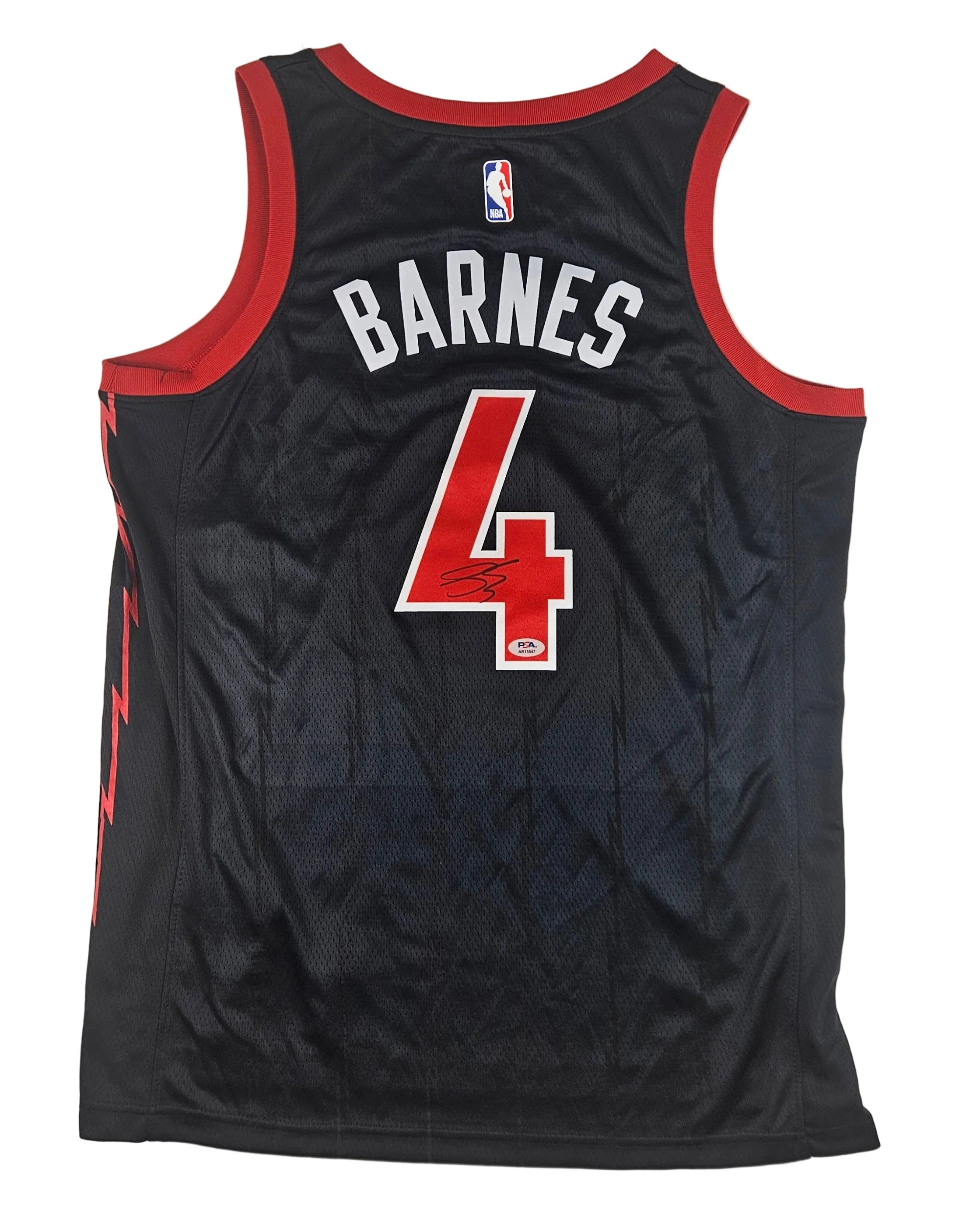 Scottie Barnes Signed Autographed Toronto Raptors Black Jersey PSA Certified