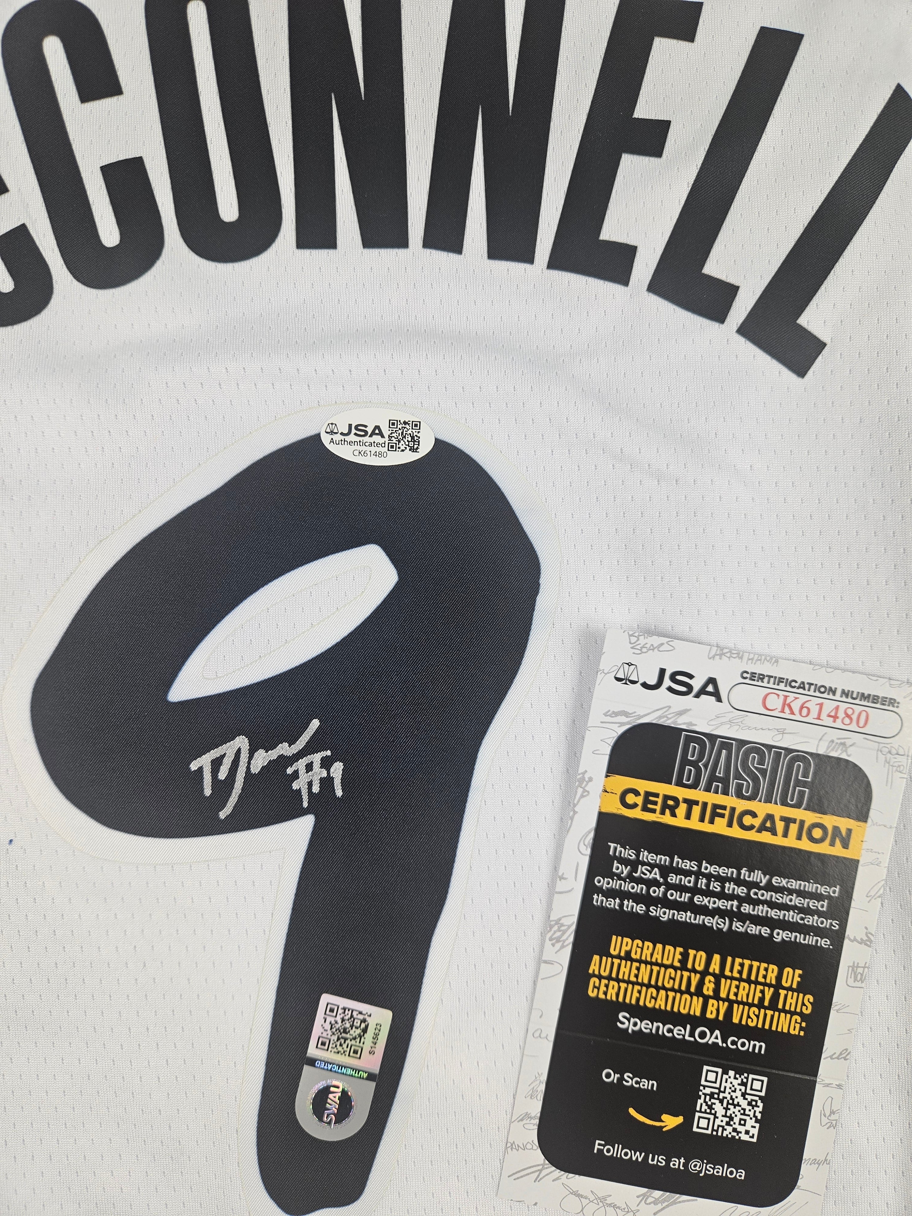 TJ McConnell Signed Autographed Indiana Pacers Jersey JSA COA
