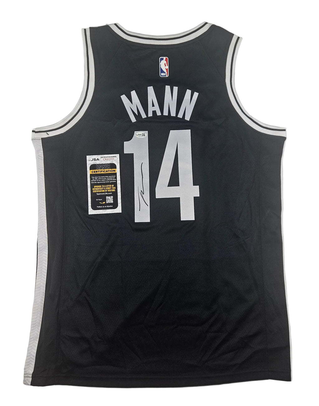 Terance Mann Signed Autographed Brooklyn Nets Jersey JSA COA