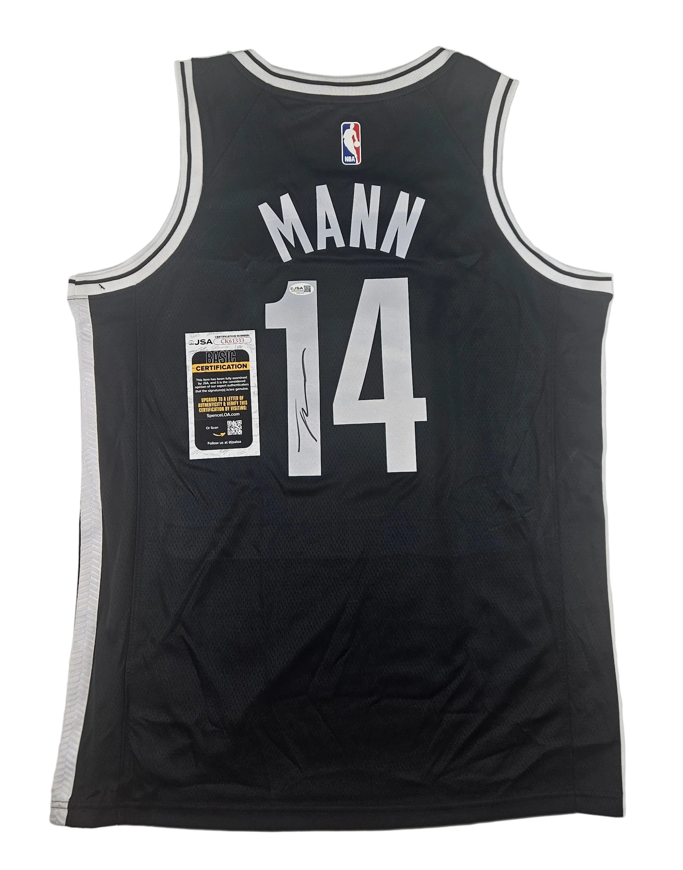 Terance Mann Signed Autographed Brooklyn Nets Jersey JSA COA