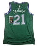 Daniel Gafford Signed Dallas Mavericks Green Jersey Autographed JSA