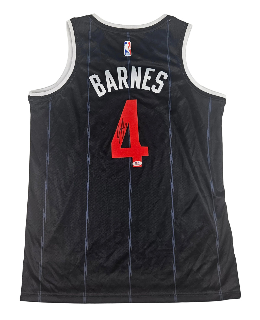 Scottie Barnes Signed Autographed Toronto Raptors Jersey PSA Certified