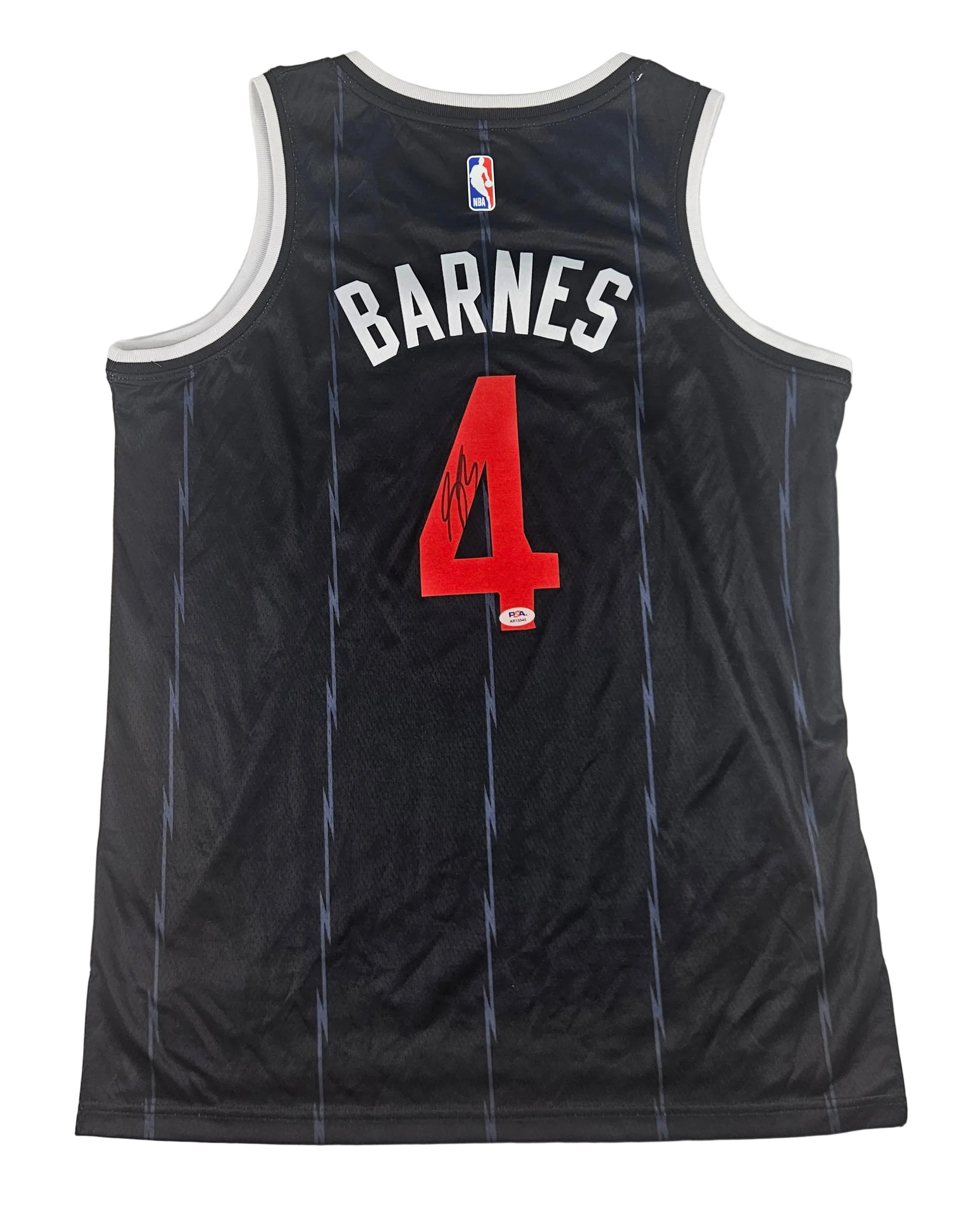 Scottie Barnes Signed Autographed Toronto Raptors Jersey PSA Certified