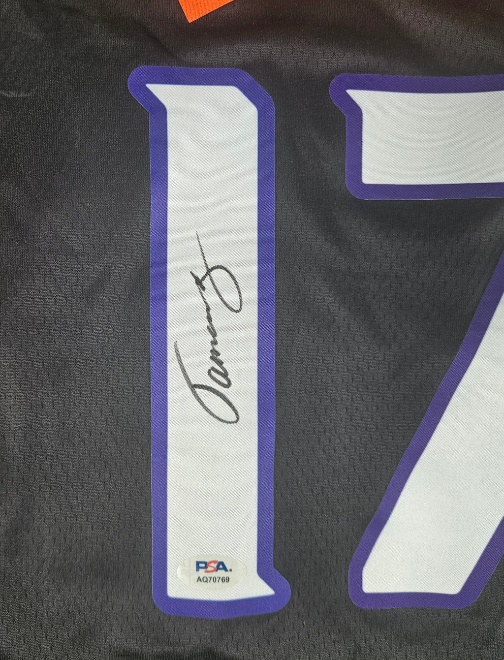Jamaree Bouyea Signed Autographed Phoenix Suns Jersey PSA Certified