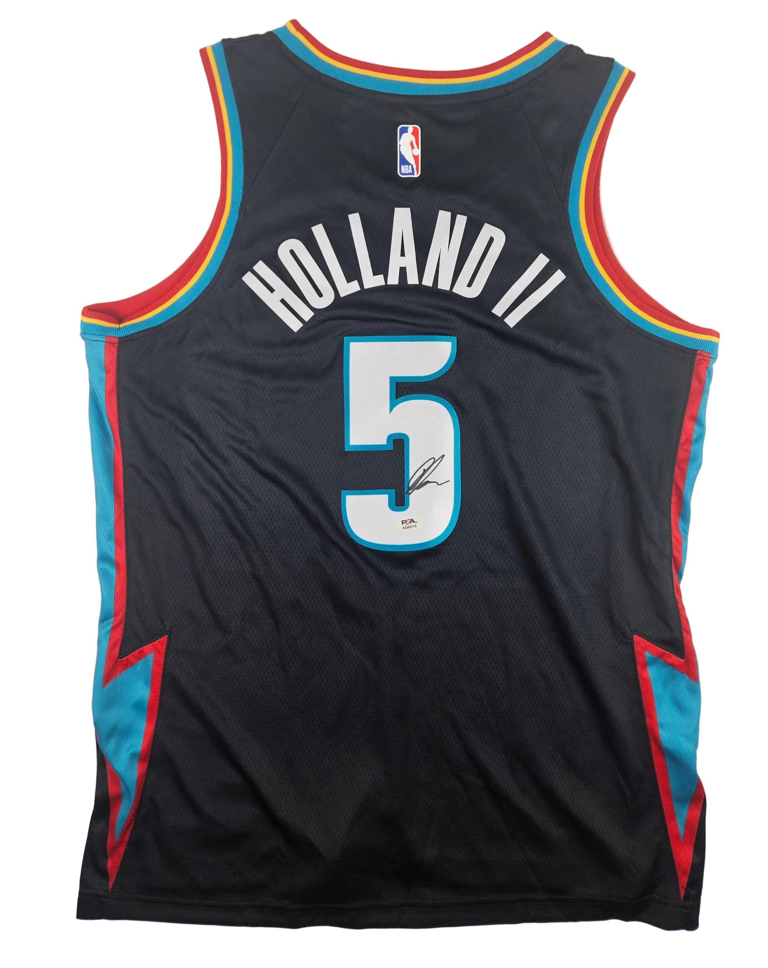 Ron Holland Signed Autographed Detroit Pistons Jersey PSA Certified