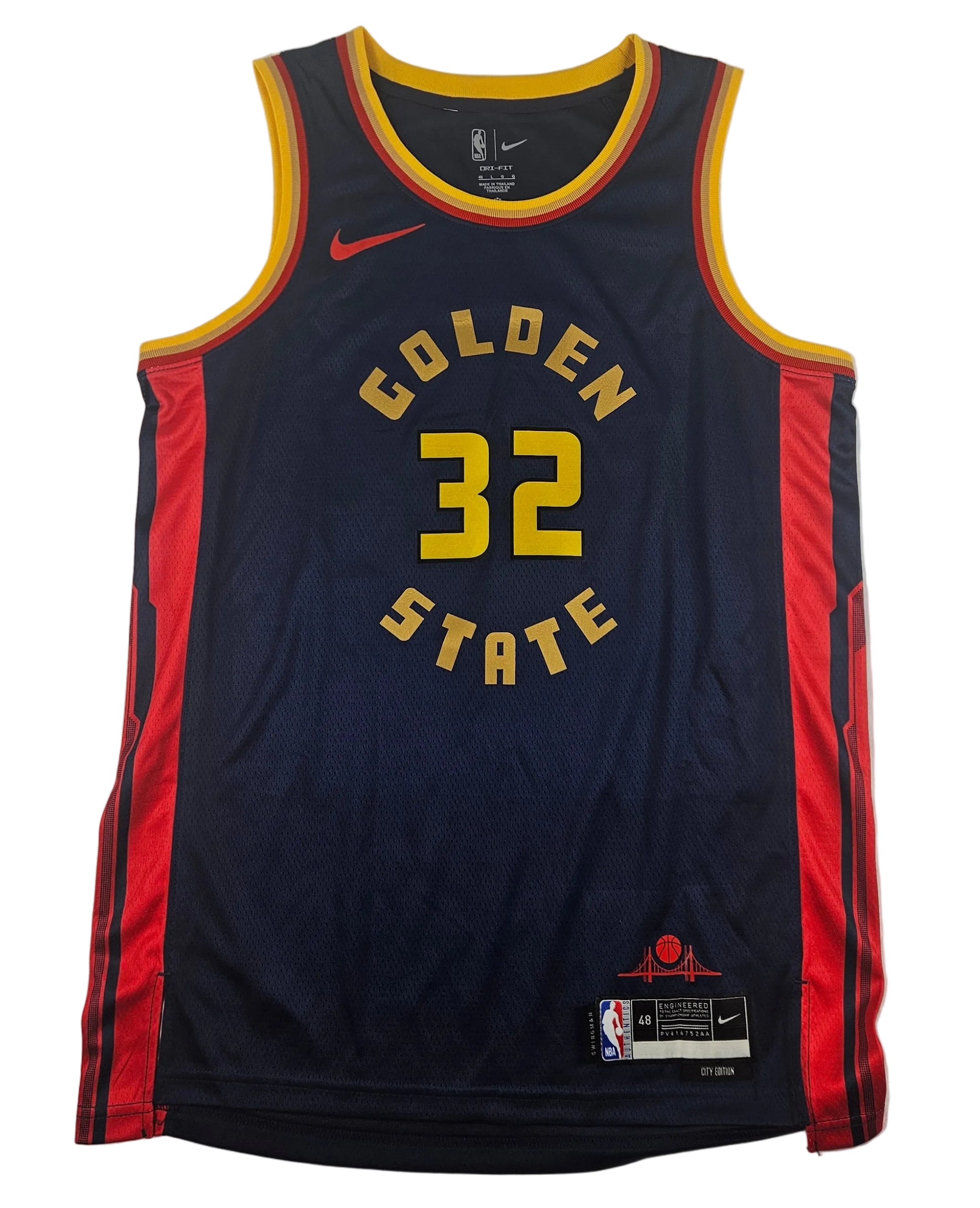 Trayce Jackson-Davis Signed Autographed Golden State Warriors Jersey PSA Certified