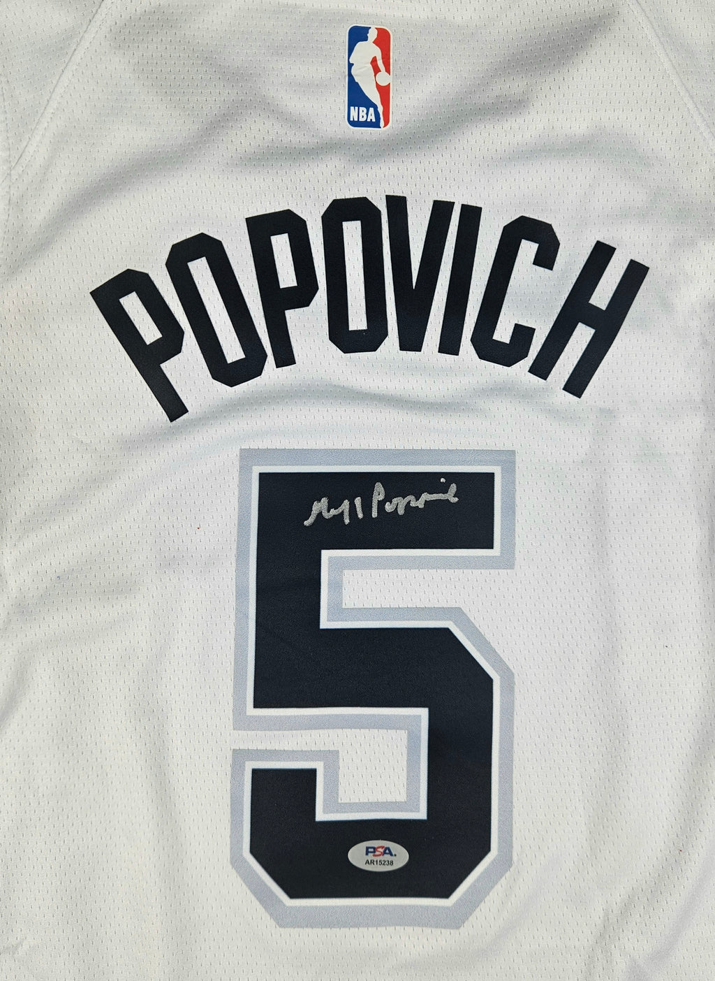 Gregg Popovich Signed Autographed San Antonio Spurs Jersey PSA Certified