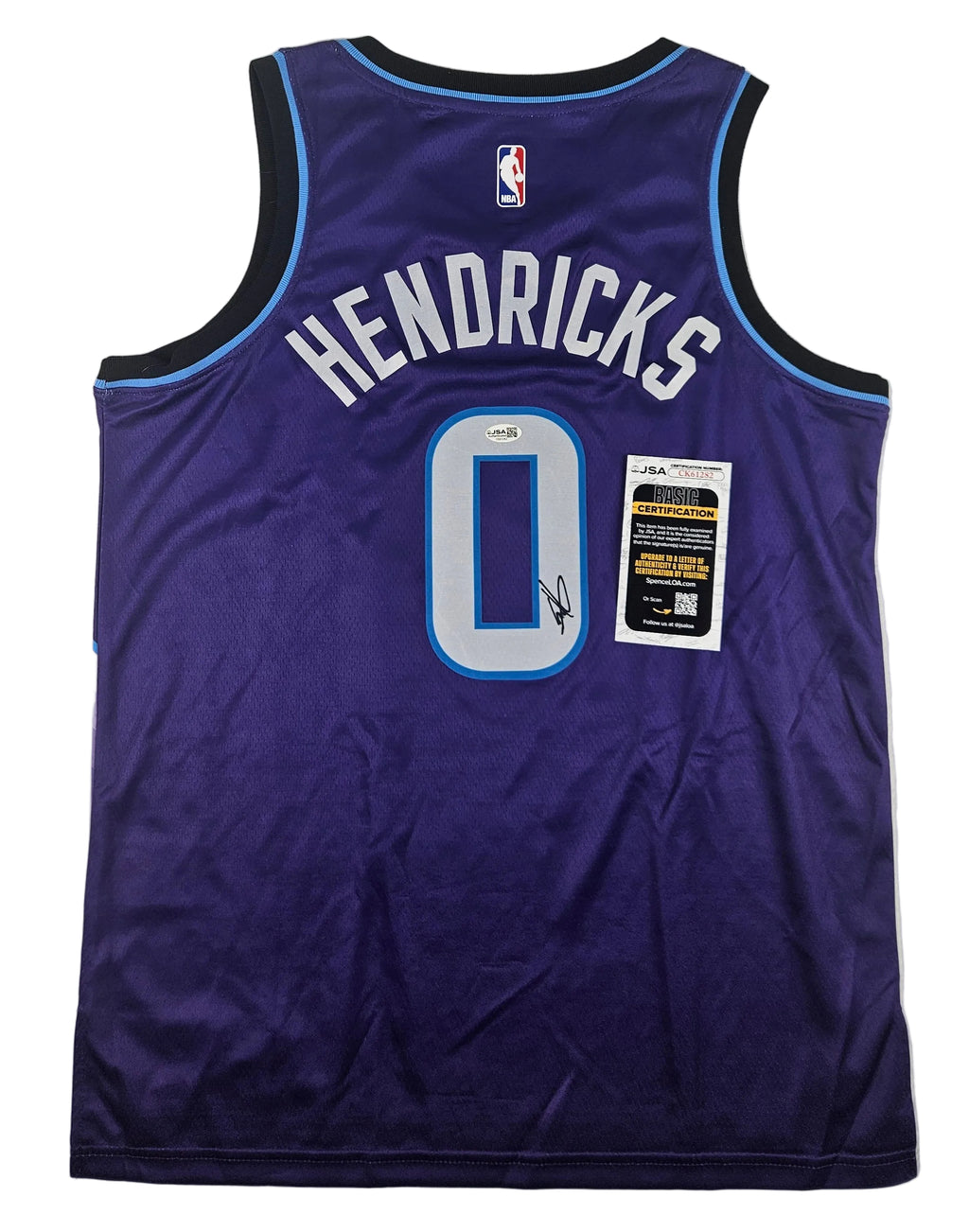 Taylor Hendricks Signed Autographed Utah Jazz Jersey JSA COA