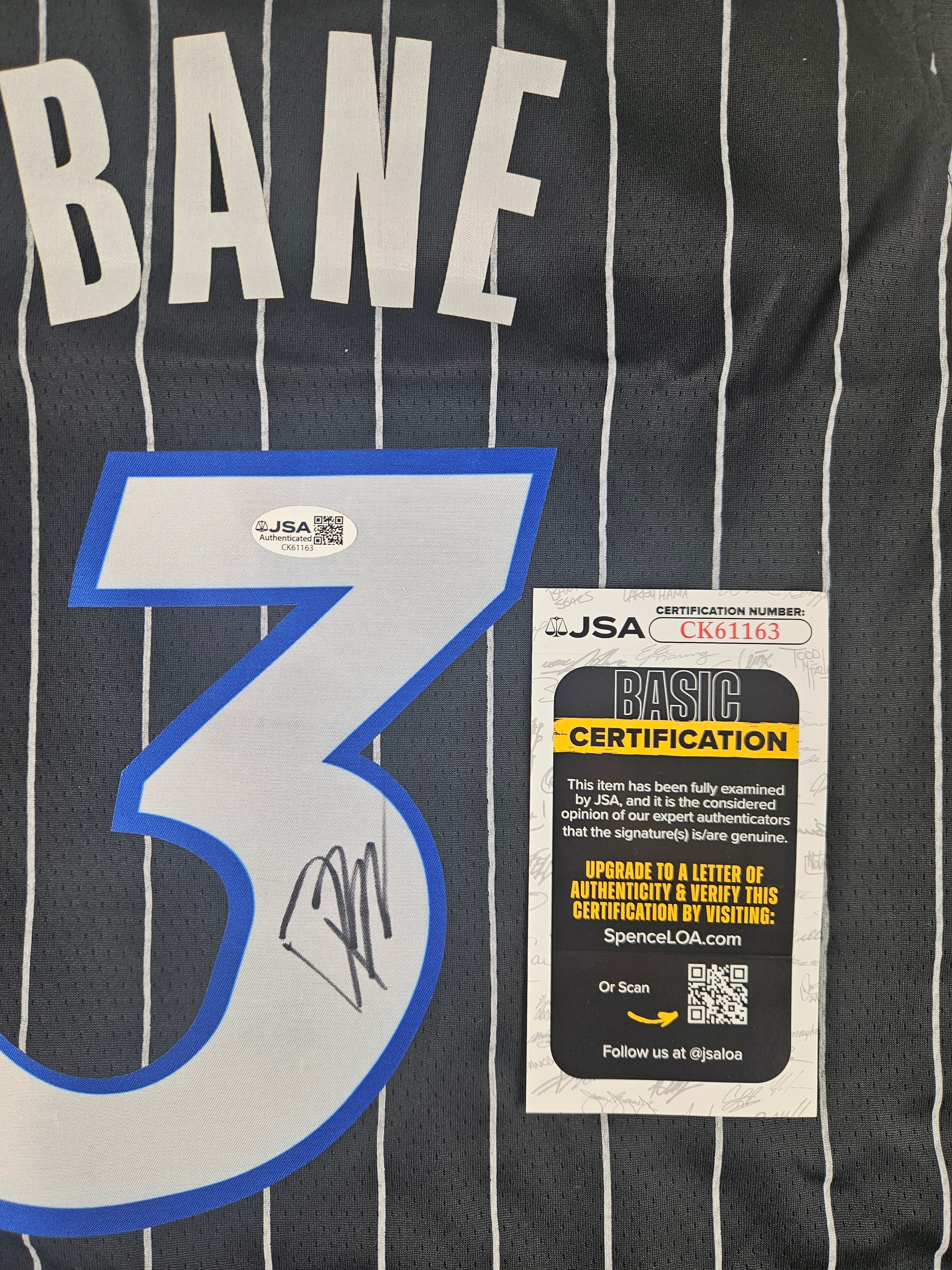 Desmond Bane Signed Autographed Orlando Magic Black Jersey JSA COA