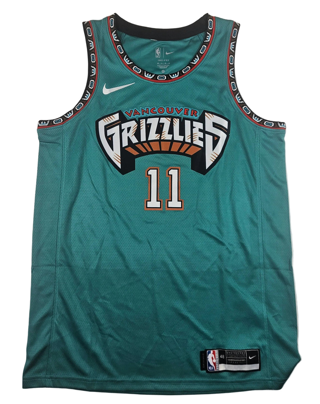 Mike Conley Signed Autographed Vancouver Grizzlies Jersey JSA COA