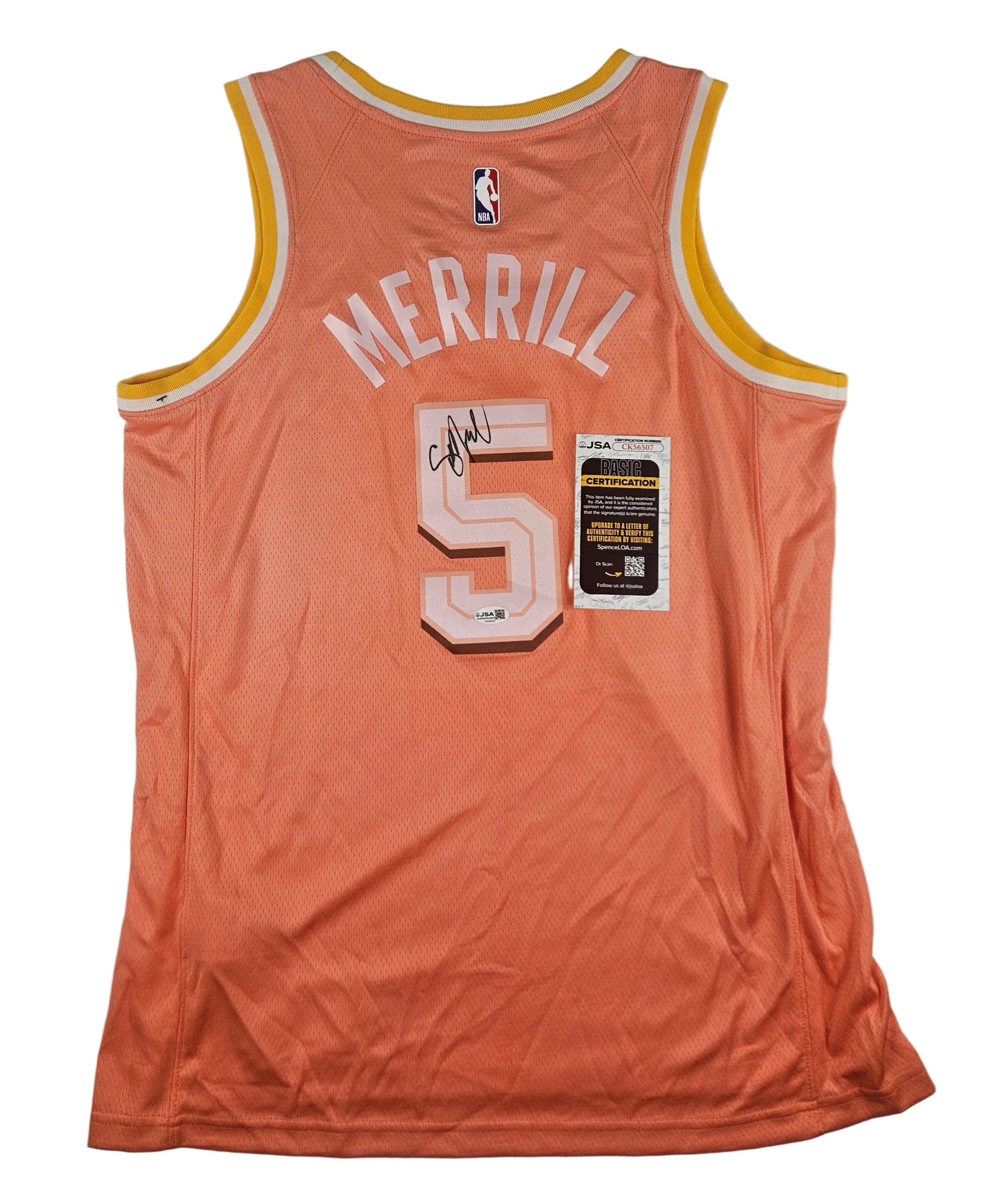 Sam Merrill Signed Autographed Cleveland Cavaliers Jersey JSA COA