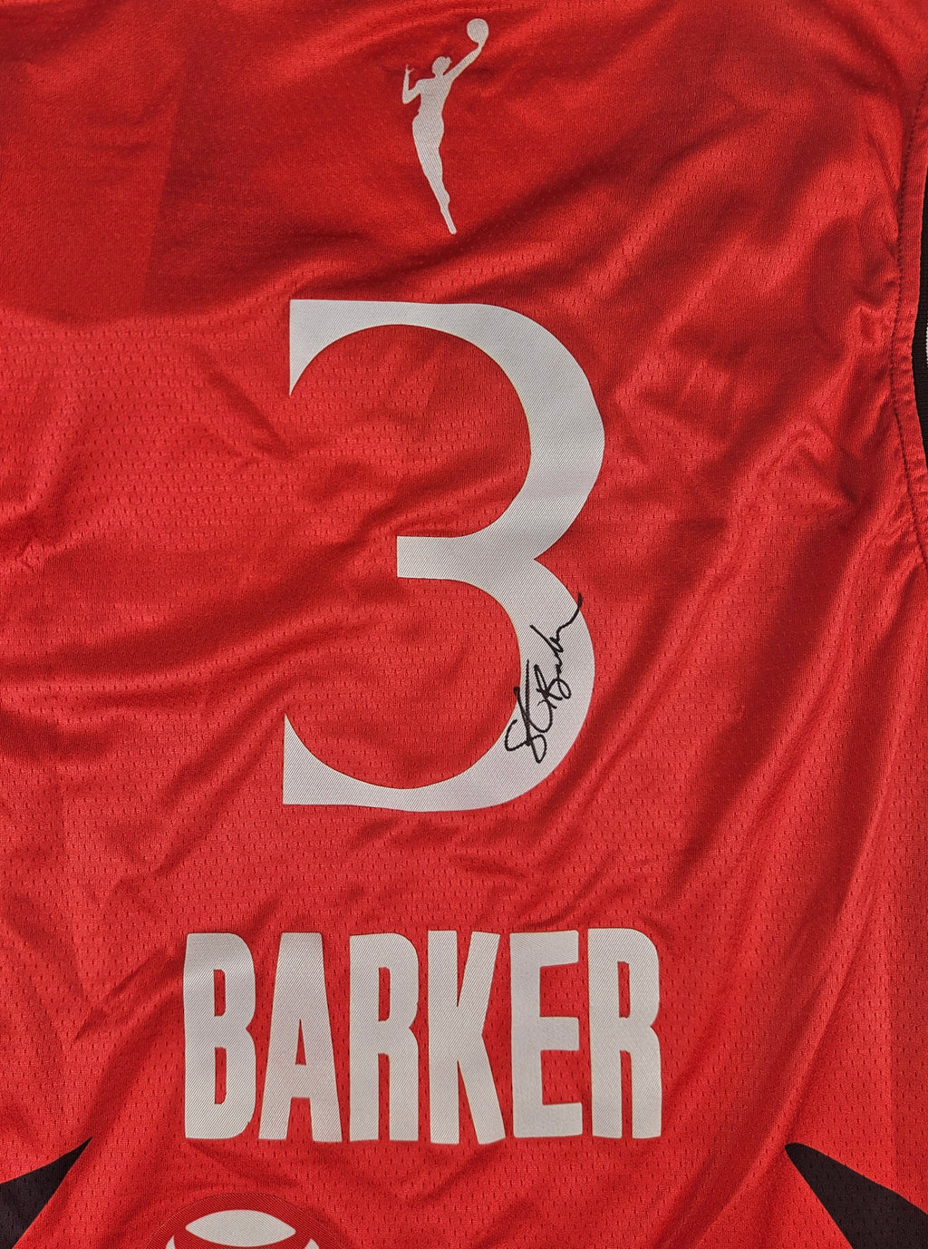 Sarah Ashlee Barker Signed Autographed Portland Fire Wnba Jersey