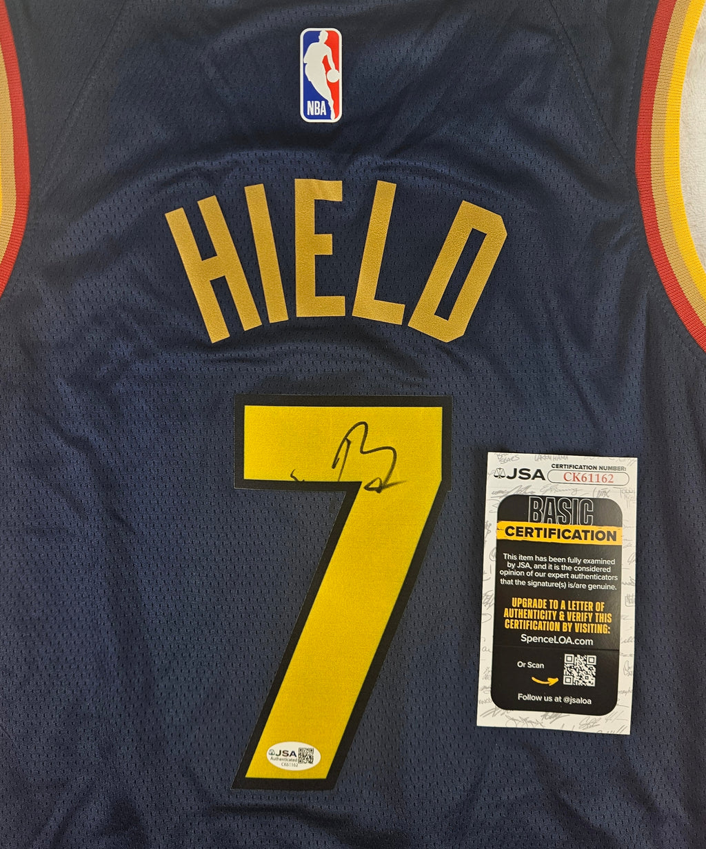 Buddy Hield Signed Autographed Golden State Warriors Jersey JSA COA