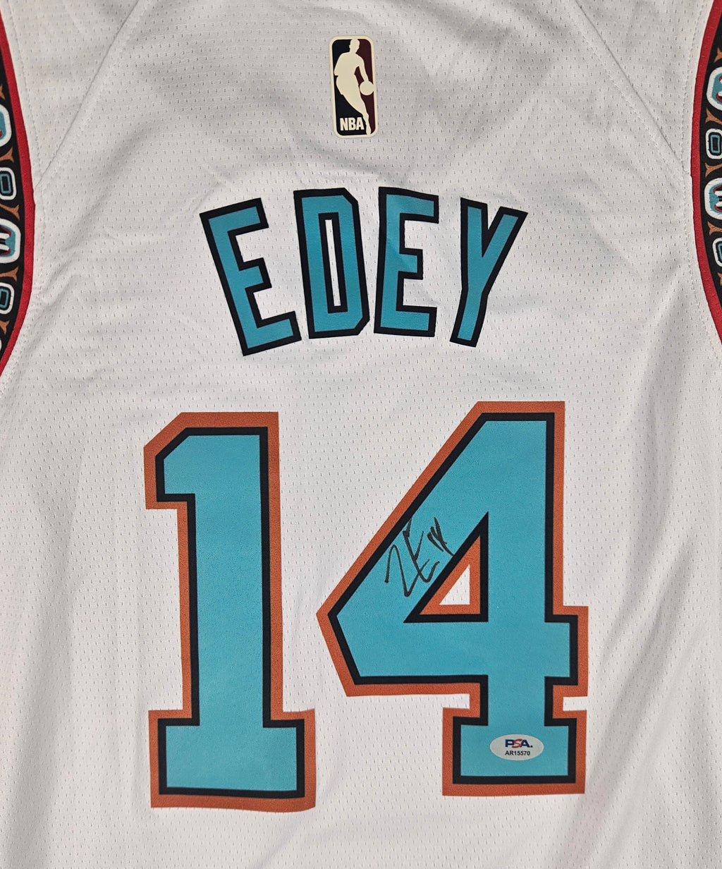 Zach Edey Signed Autographed Memphis Grizzlies Jersey PSA Certified