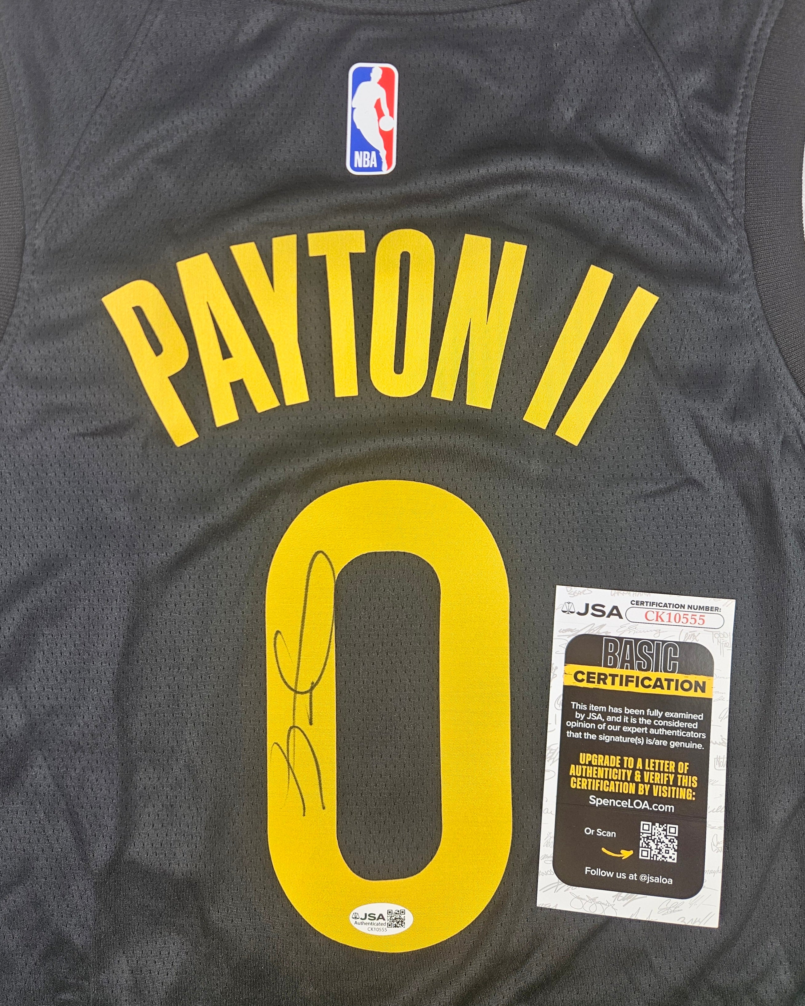 Gary Payton II Signed Autograph Golden State Warriors Jersey JSA COA
