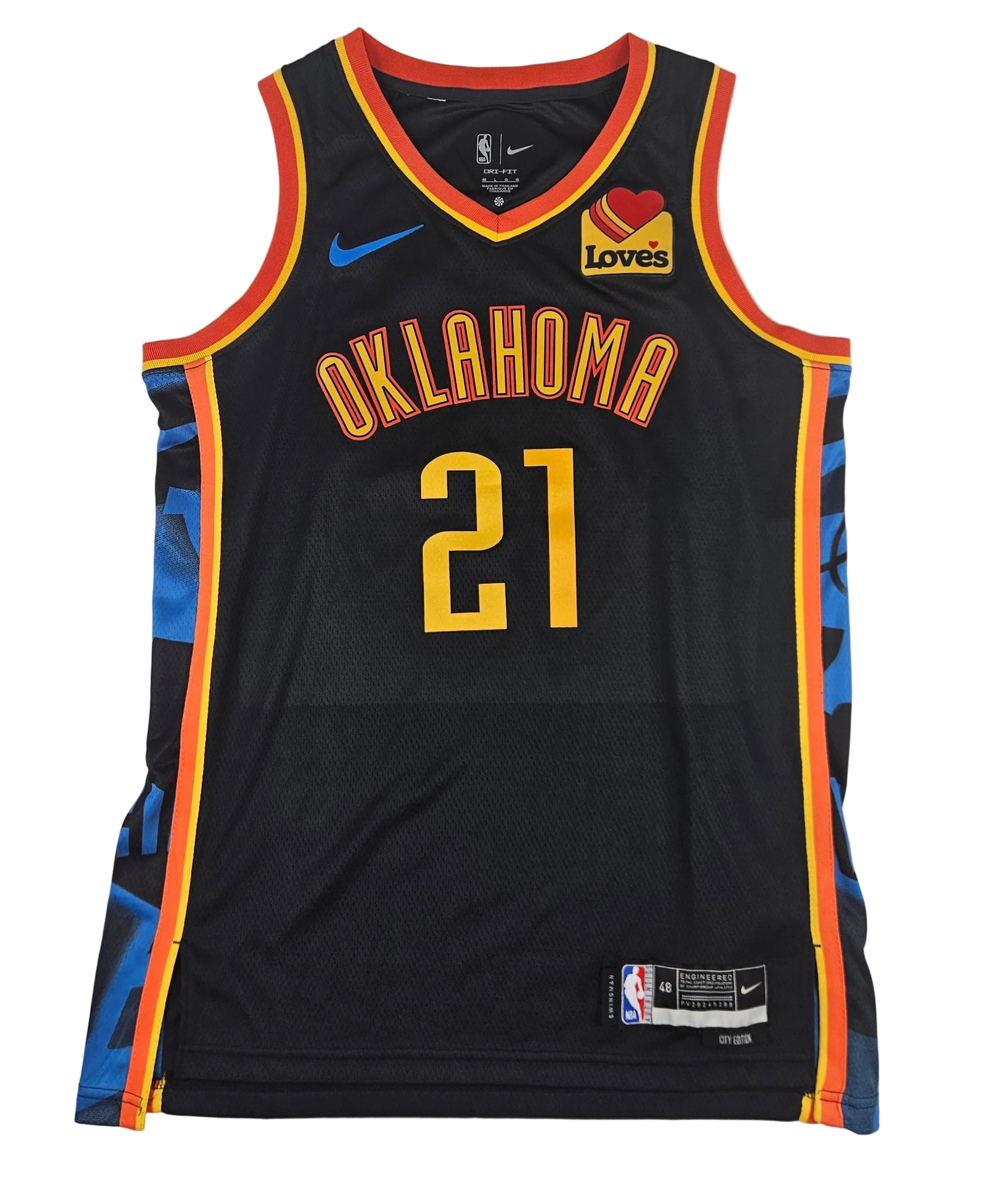 Aaron Wiggins Signed Autographed Oklahoma City Thunder Jersey PSA Certified