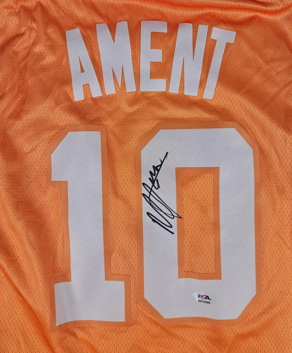 Nate Ament Signed Autographed Tennessee Volunteers Jersey PSA Certified