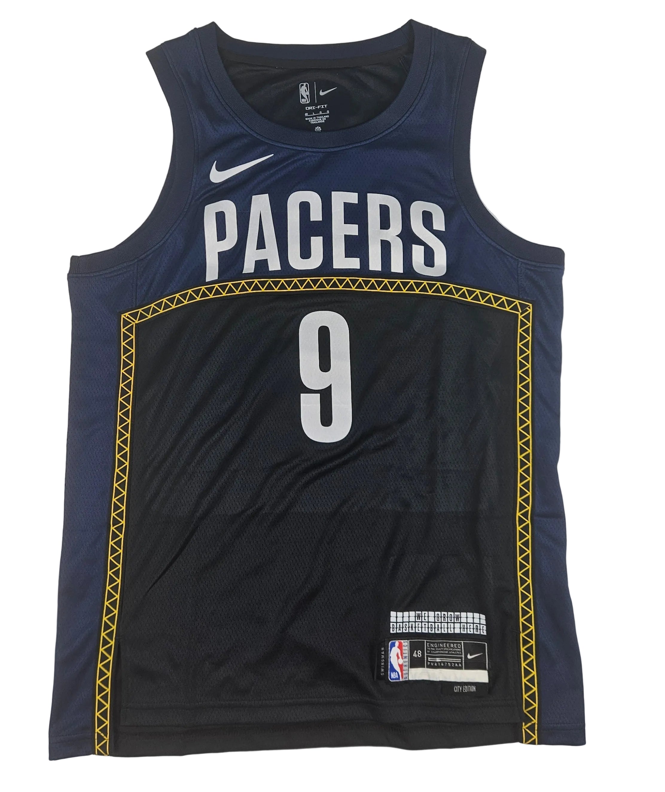 TJ McConnell Signed Autographed Indiana Pacers Black Jersey PSA Certified