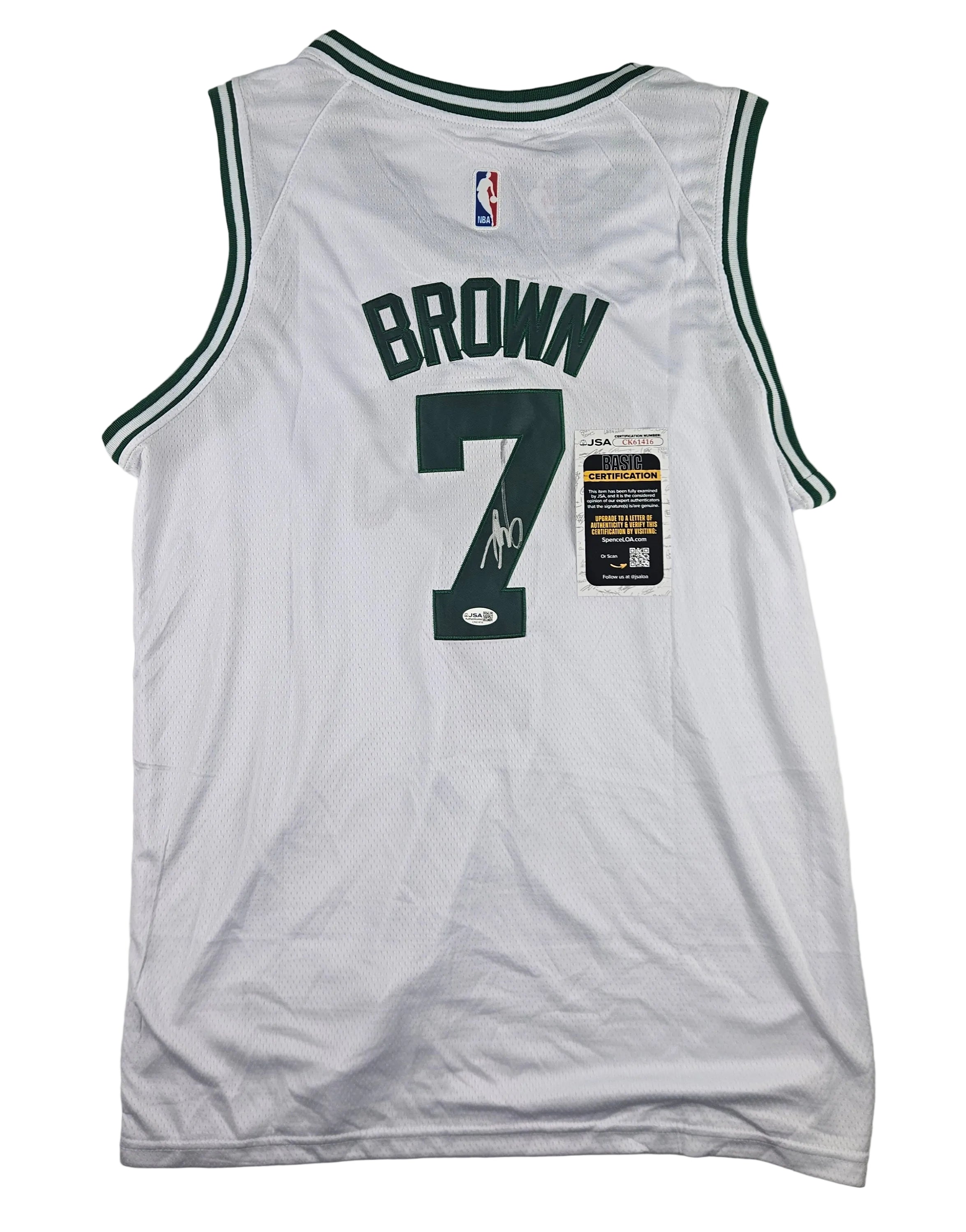 Jaylen Brown Signed Autographed Boston Celtics Jersey JSA COA