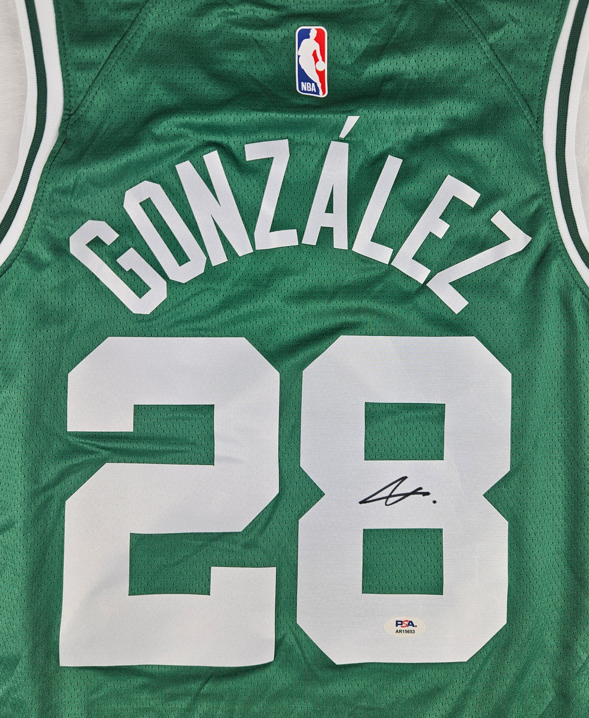 Hugo Gonzalez Signed Autographed Boston Celtics Jersey PSA Certified