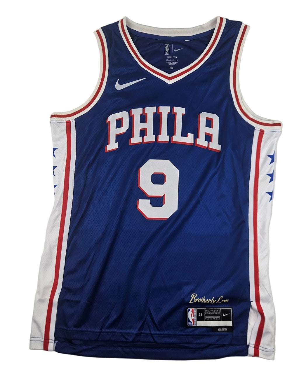 Kelly Oubre Jr Signed Autographed Philadelphia 76ers Blue Jersey JSA COA