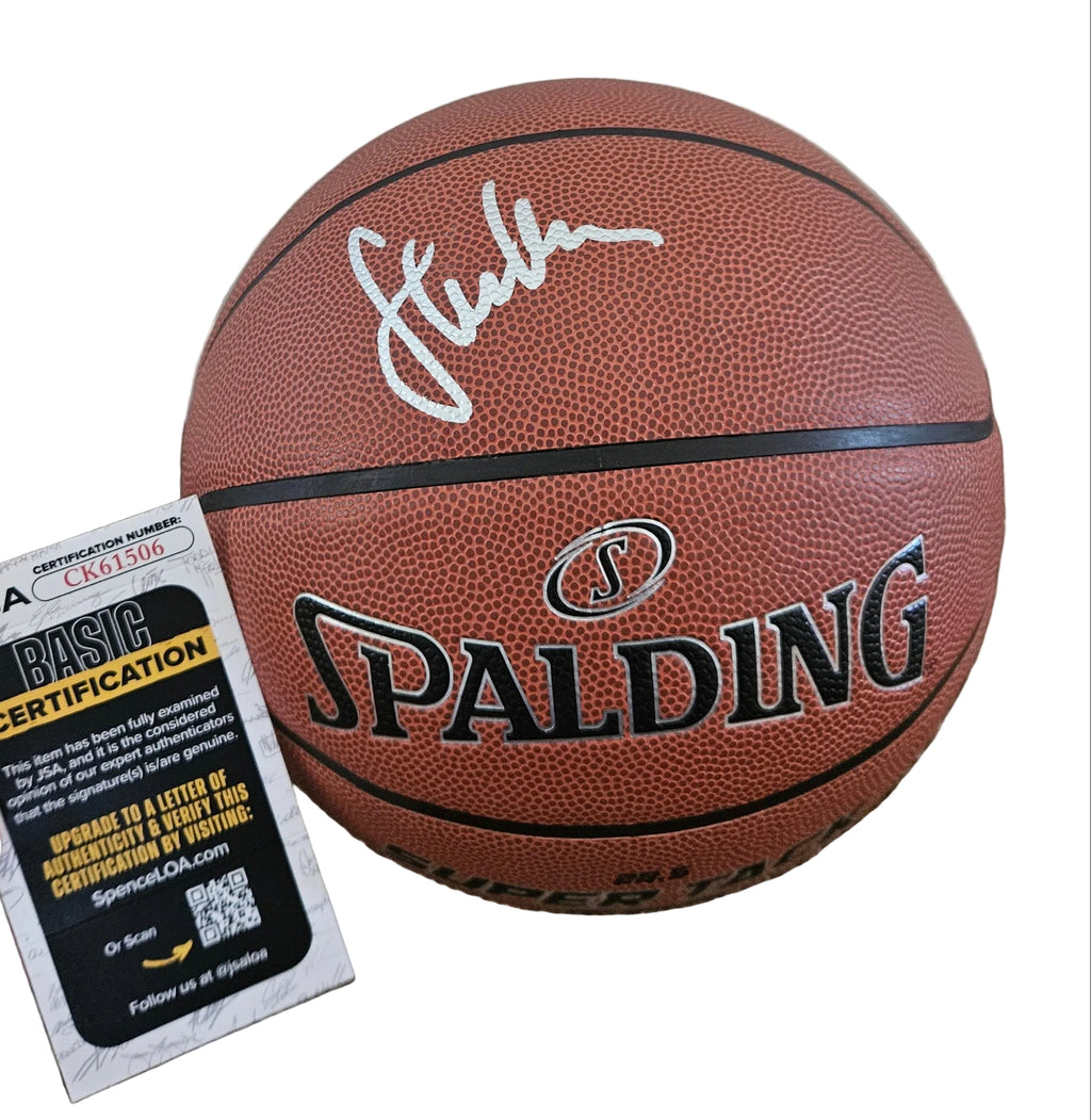 Steve Kerr Golden State Warriors Signed Autographed Basketball JSA COA