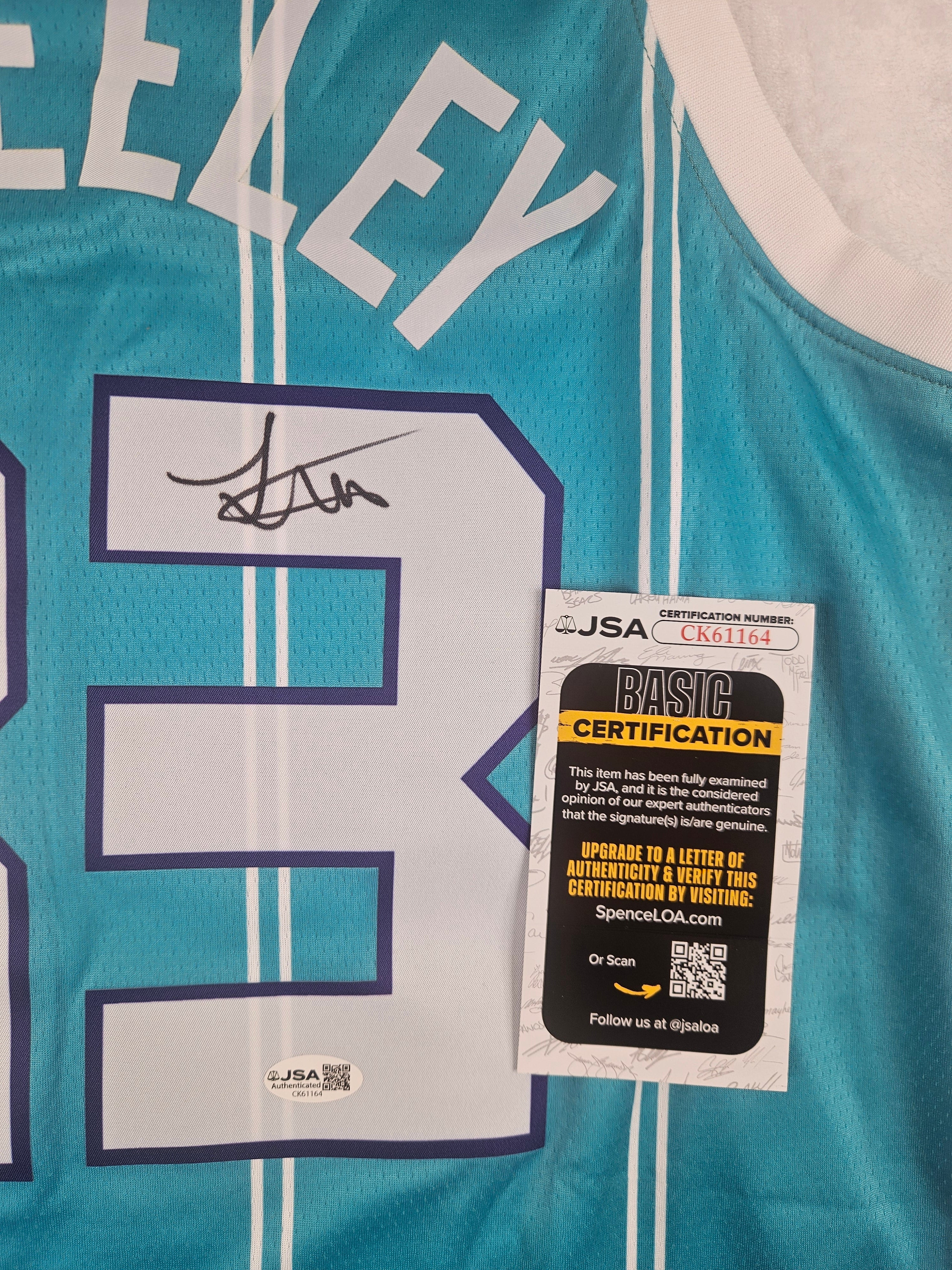 Liam McNeeley Signed Autographed Charlotte Hornets Jersey JSA COA