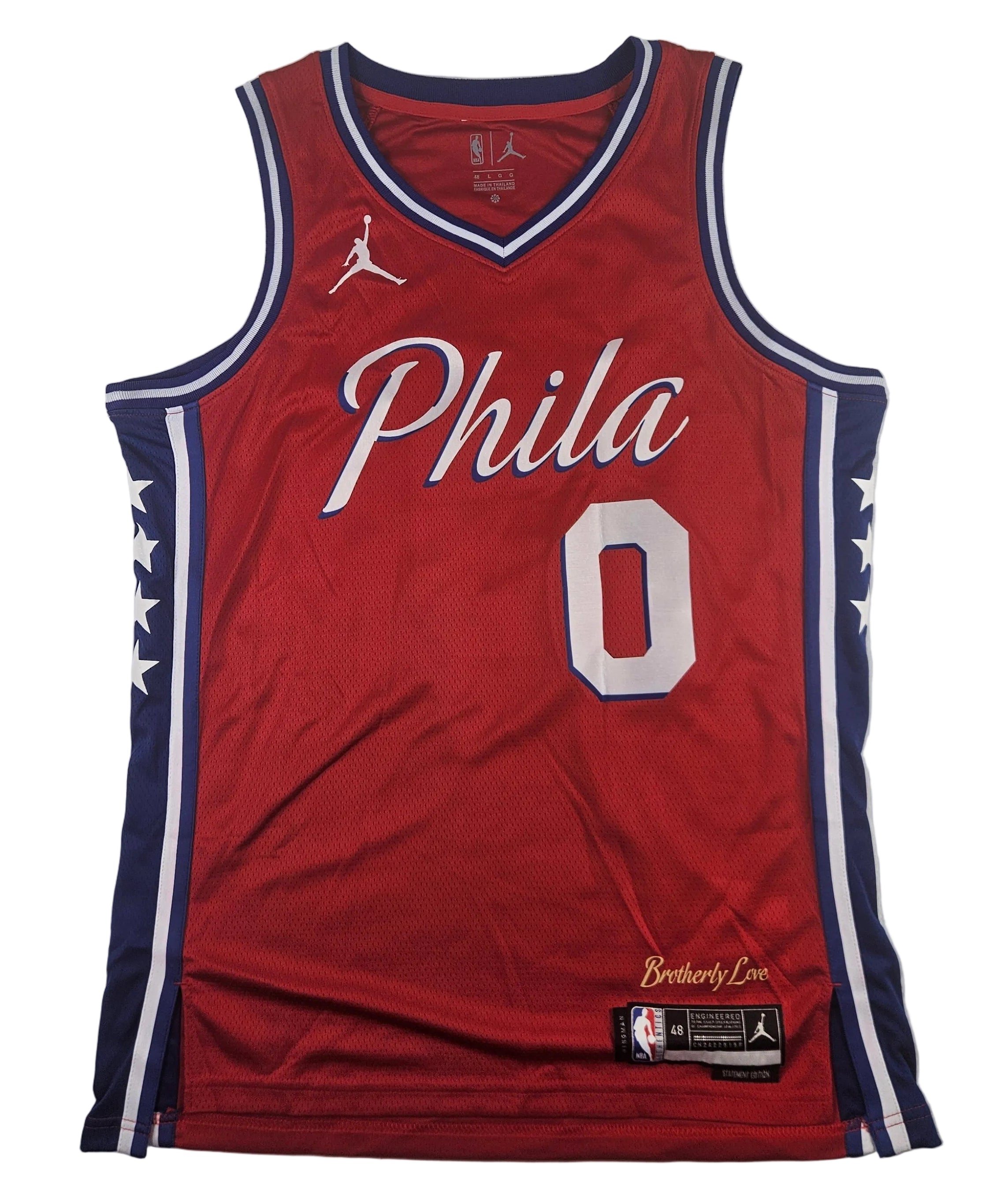 Tyrese Maxey Signed Autographed Philadelphia 76ers Jersey JSA COA