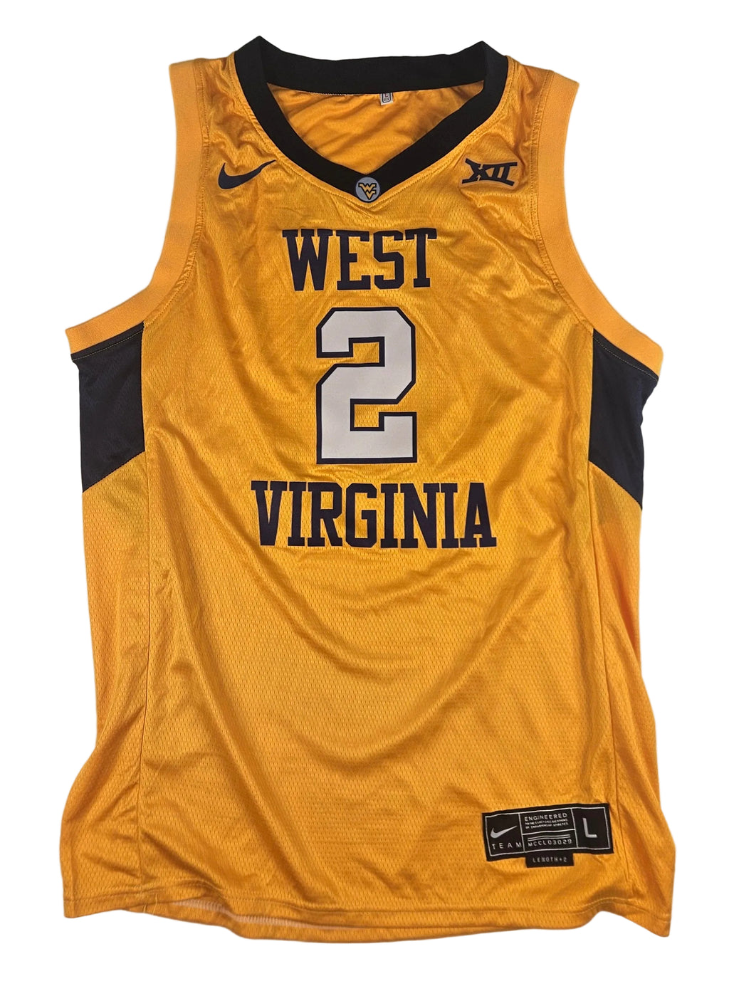 Jevon Carter Signed Autographed West Virginia Mountaineers Jersey PSA Certified