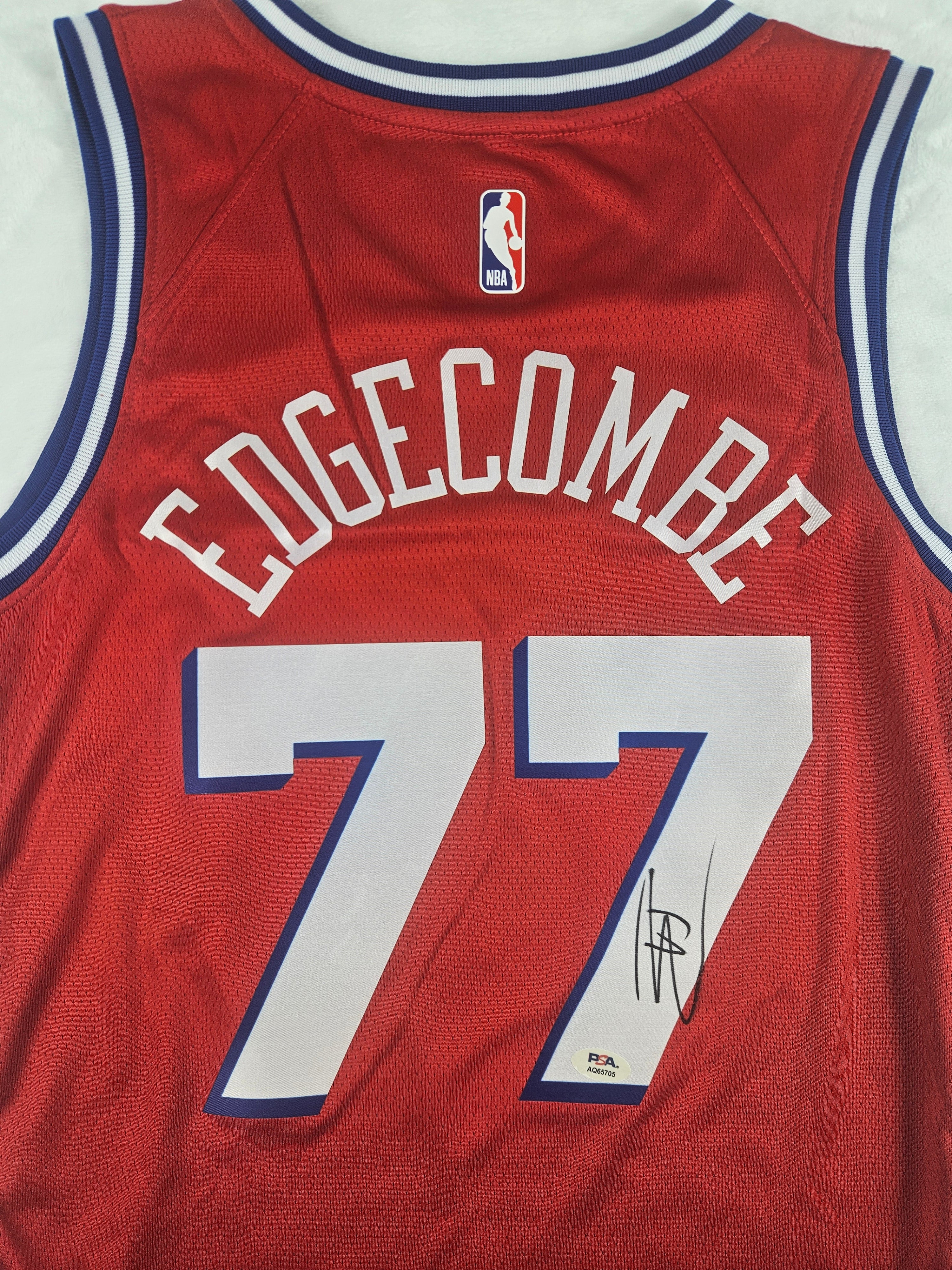 VJ Edgecombe Signed Autographed Philadelphia 76ers Jersey PSA Certified