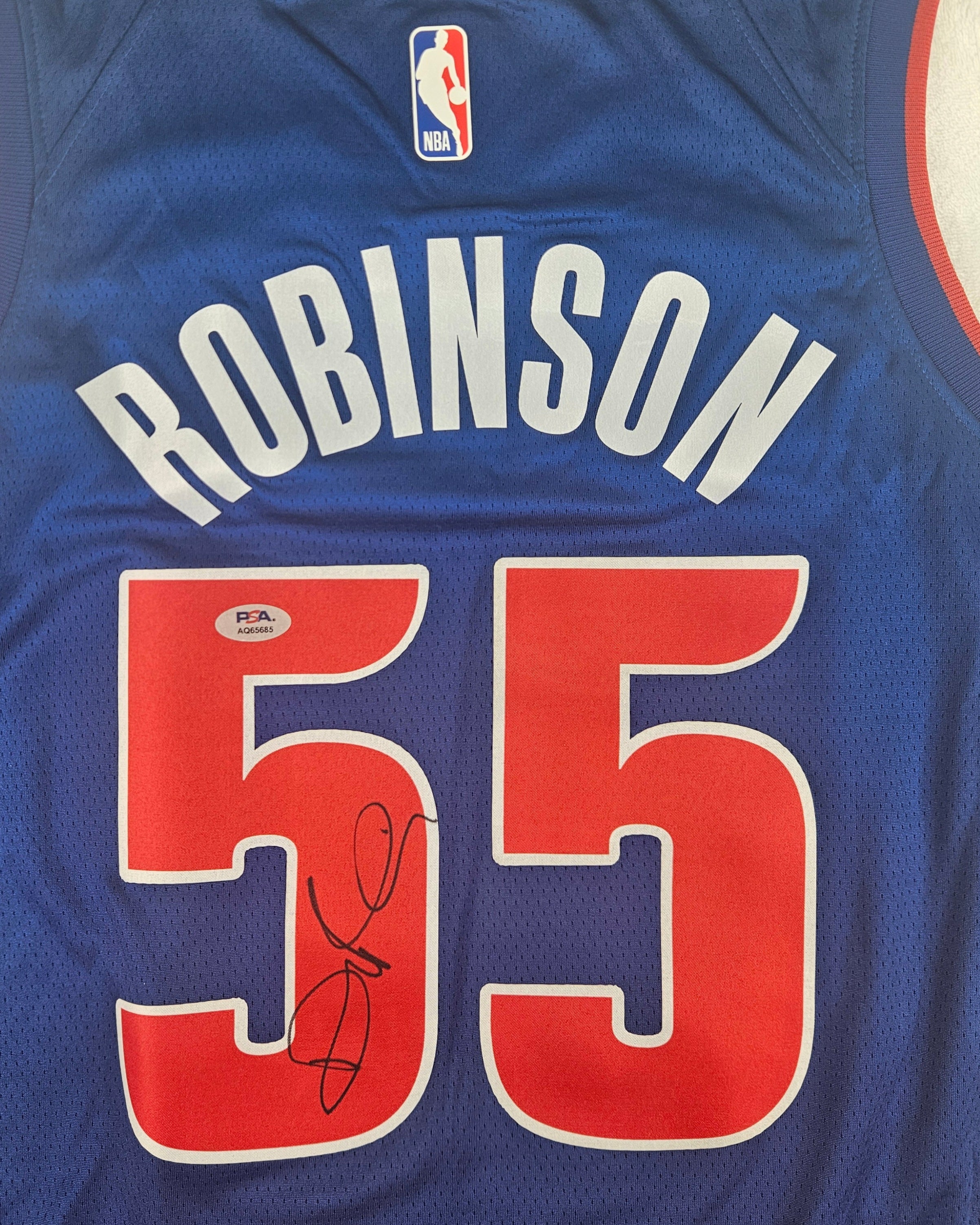 Duncan Robinson Signed Autographed Detroit Pistons Jersey PSA Certified