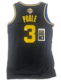 Jordan Poole Signed Autographed Golden State Warriors Jersey JSA COA