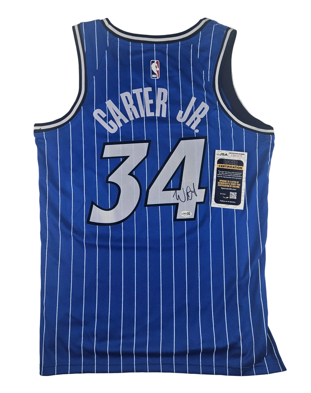 Wendell Carter Jr Signed Autographed Orlando Magic Jersey JSA COA