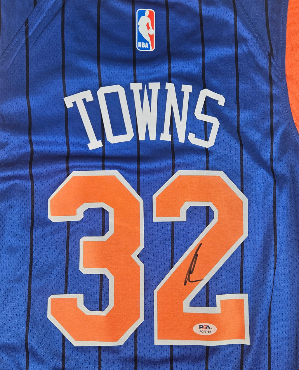 Karl Anthony Towns Signed Autographed New York Knicks Jersey PSA Certified