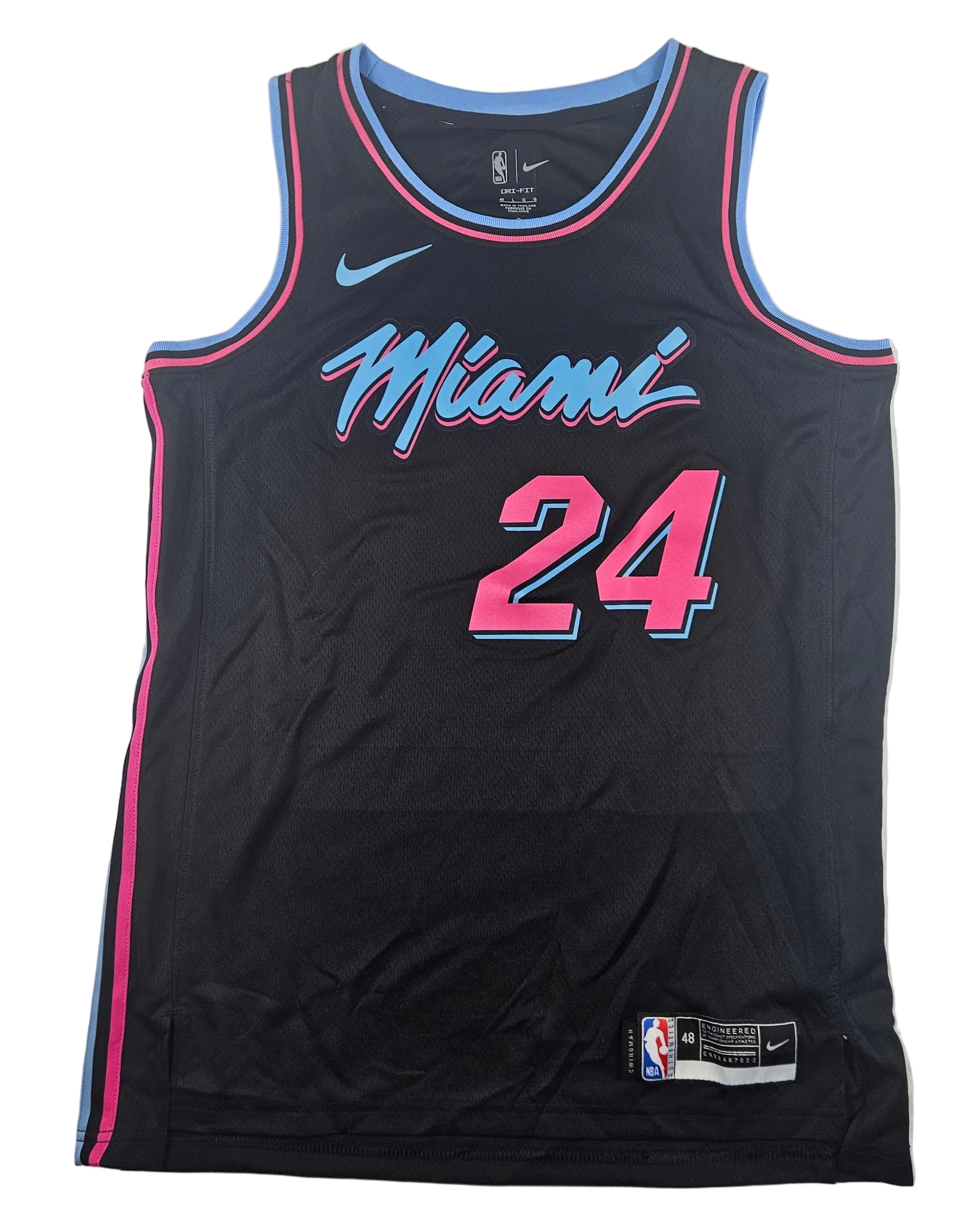 Norman Powell Signed Autographed Miami Heat Black Jersey JSA COA