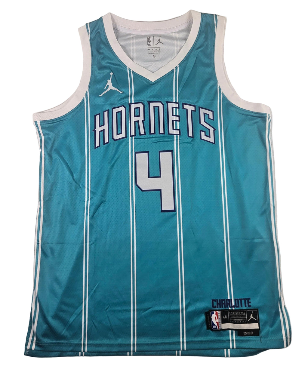 Sion James Signed Autographed Charlotte Hornets Teal Jersey JSA COA