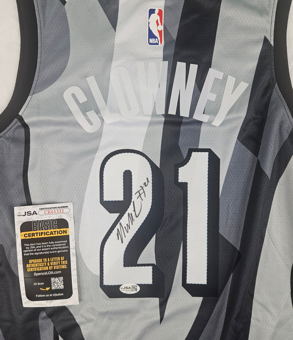 Noah Clowney Signed Jersey Brooklyn Nets Autographed JSA COA