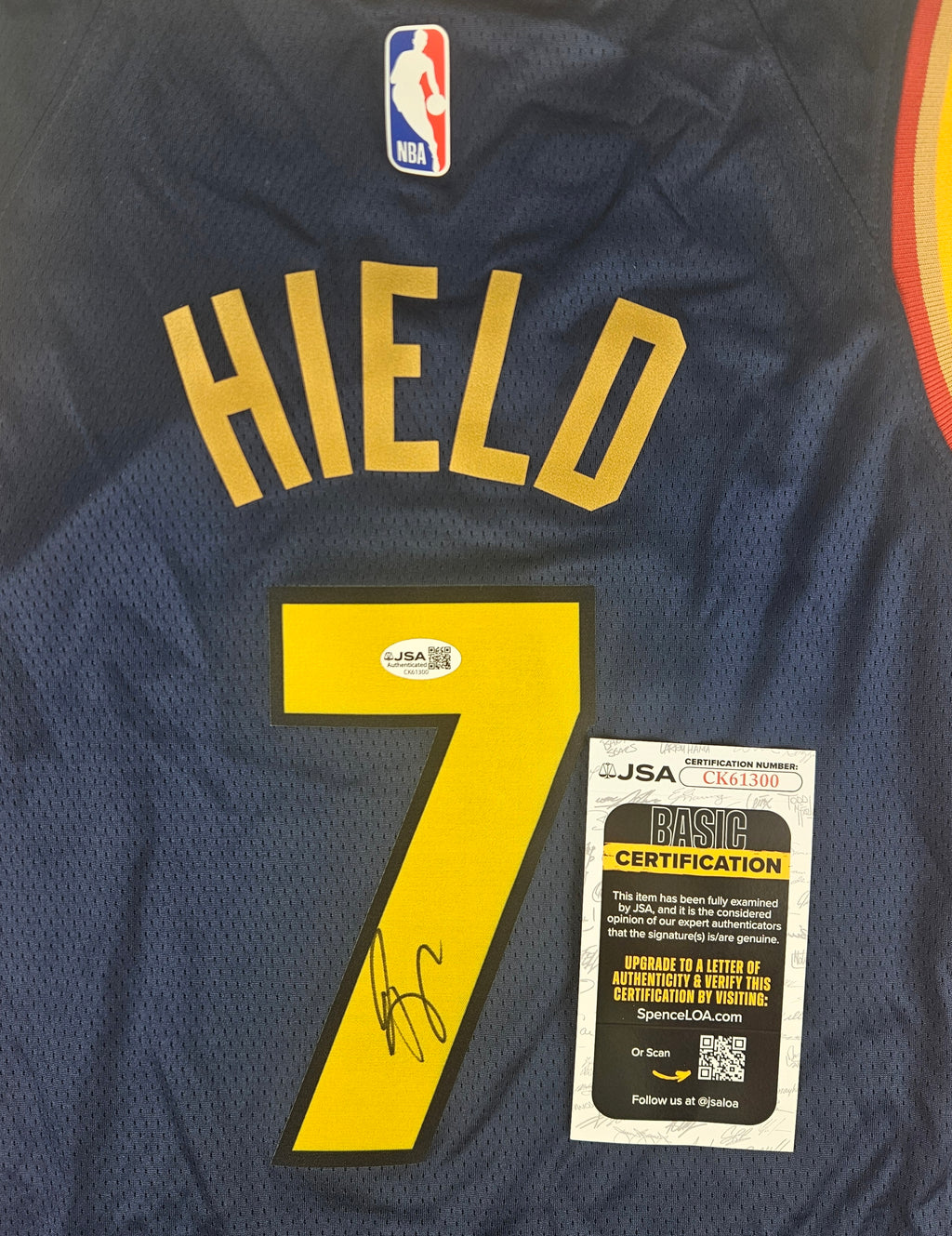 Buddy Hield Signed Autographed Golden State Warriors Jersey JSA COA